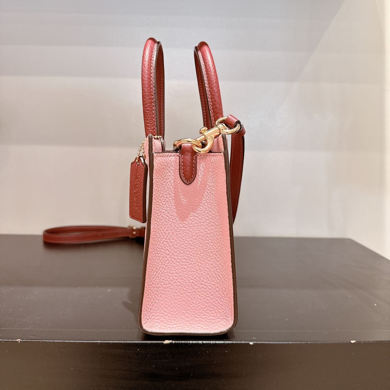 Coach Coach CE598 Mini Cally Crossbody IN Powder Pink Wine Multi Size ONE SIZE - 3 Thumbnail