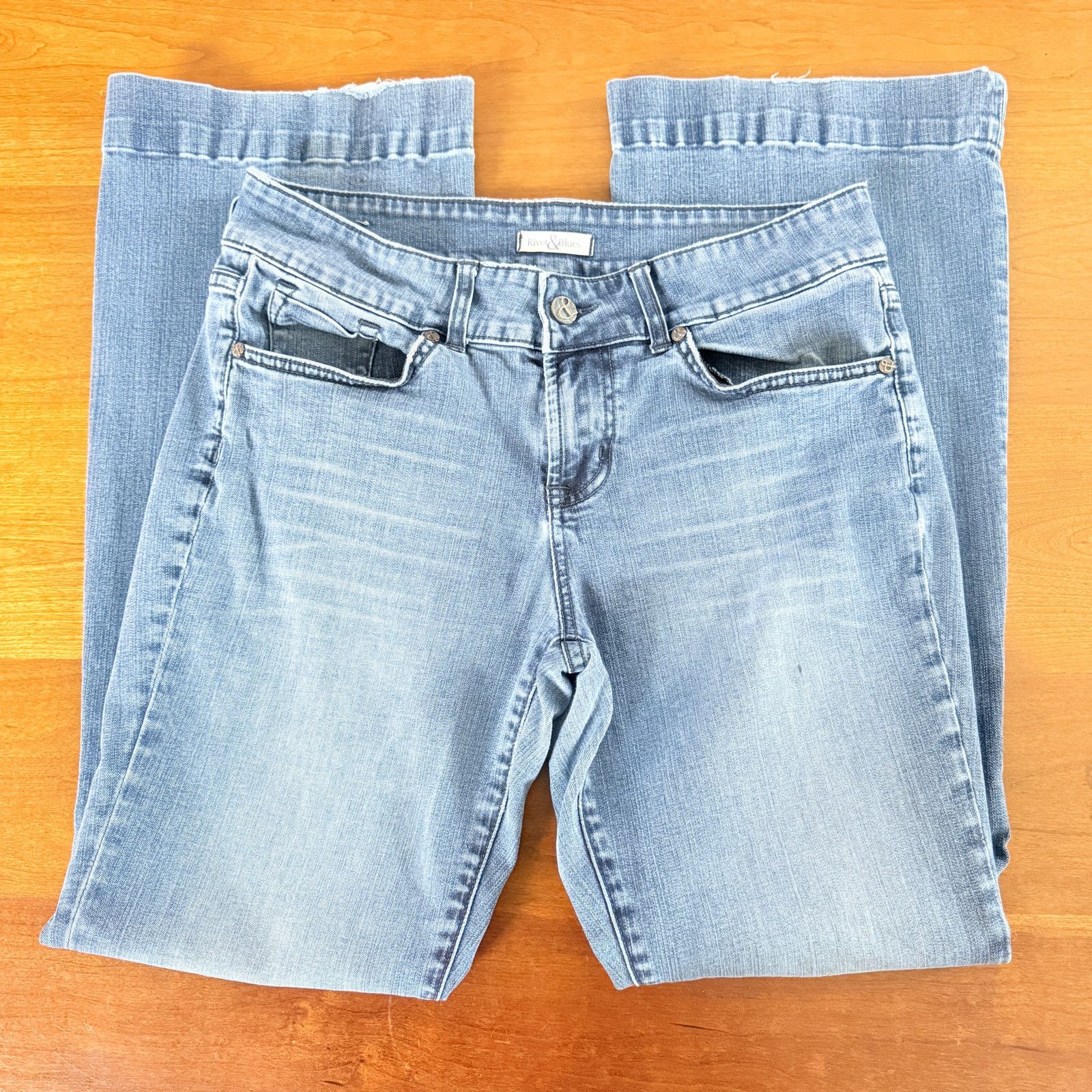 Other Rivet & Blues Light Wash Bootcut Denim Jeans - Size 8 Size 30" / US 8 / IT 44 - 3 Thumbnail