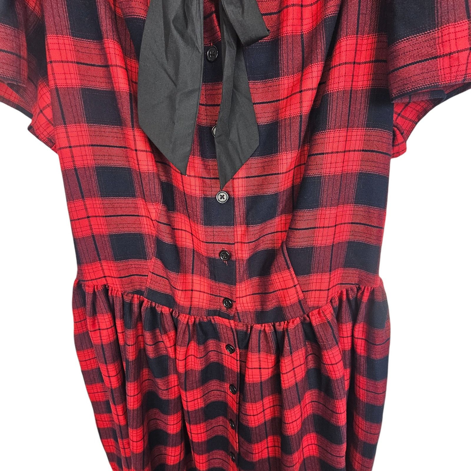 Vintage Unique Vintage Womens Cora Fit & Flare Dress 2X/18 Flannel Size XXL / US 16-18 / IT 52-54 - 4 Thumbnail