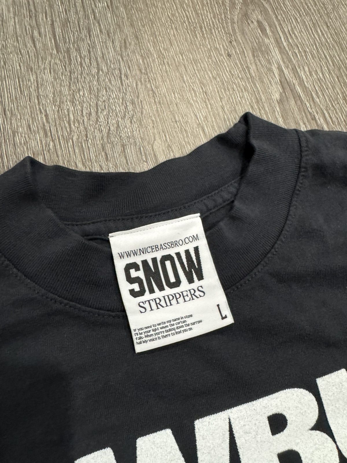 Drain Gang Snow Strippers x Madbudz Tour Merch T-Shirt Size Large Size US L / EU 52-54 / 3 - 3 Thumbnail