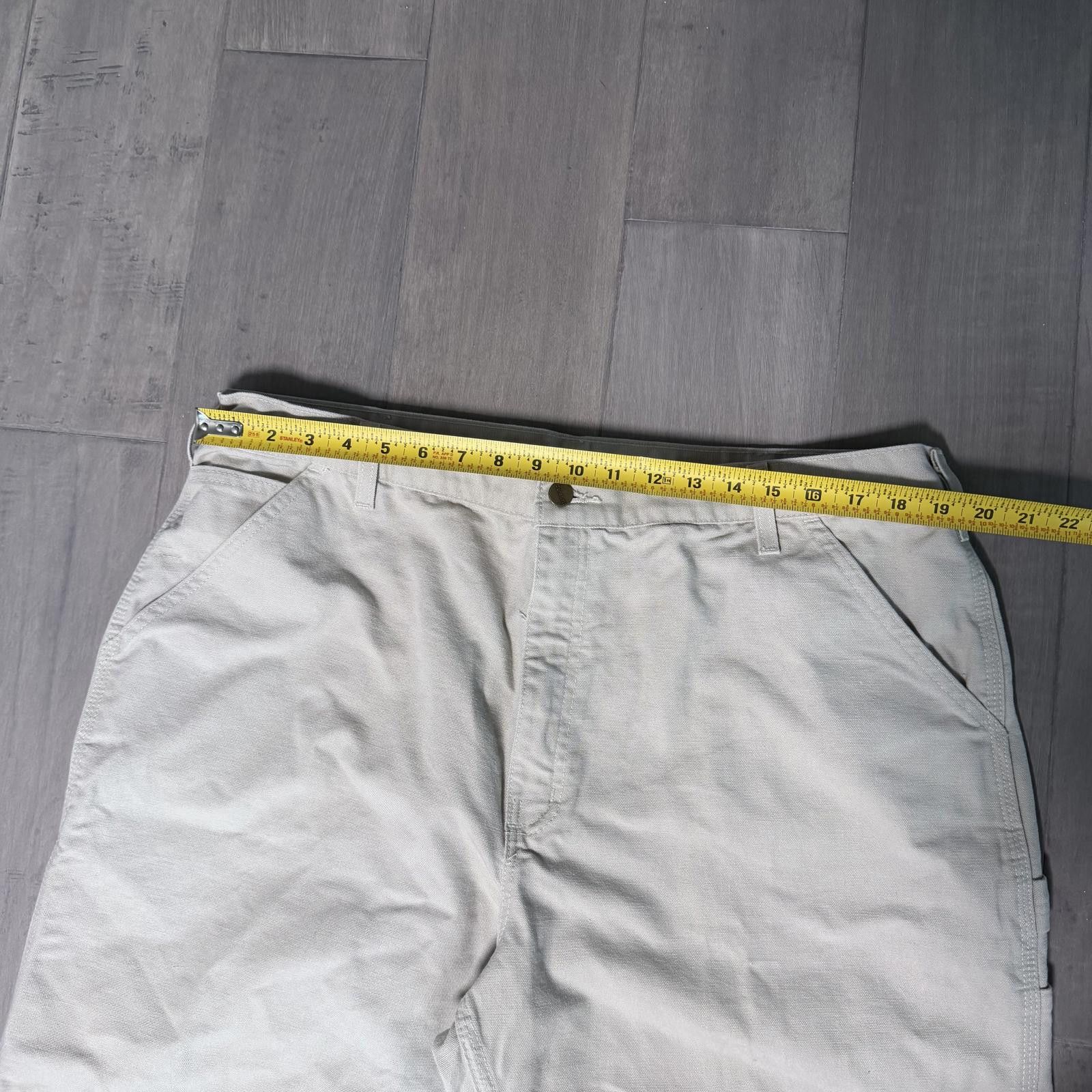Carhartt Carhartt Men's Light Beige Cotton Work Pants Size 40x30 Size US 40 / EU 56 - 3 Thumbnail