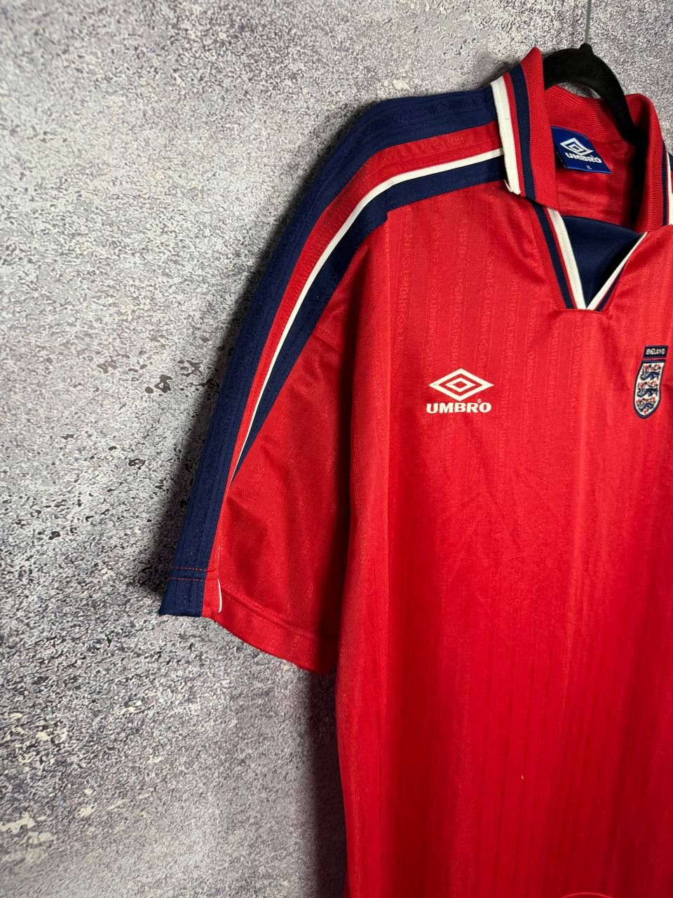 Umbro 90's England National Team 1992 Umbro Soccer Jersey Size US XL / EU 56 / 4 - 5 Thumbnail