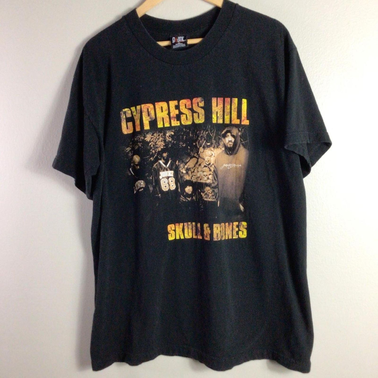 Vintage 90's Cypress Hill outlets Skull and Bones shirt