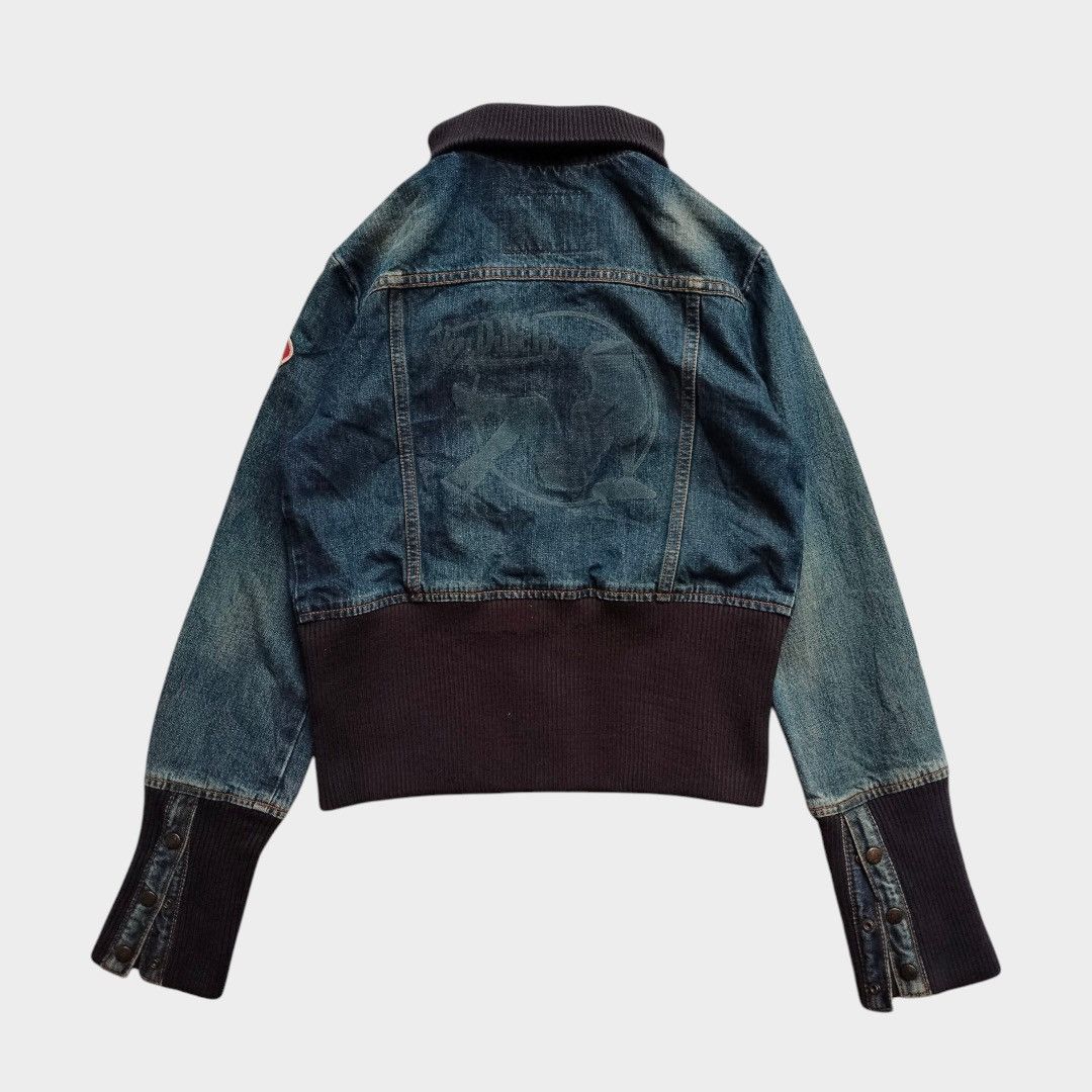Le Grande Bleu (L.G.B.) Vondutch biker denim crop jackets Size US S / EU 44-46 / 1 - 2 Thumbnail