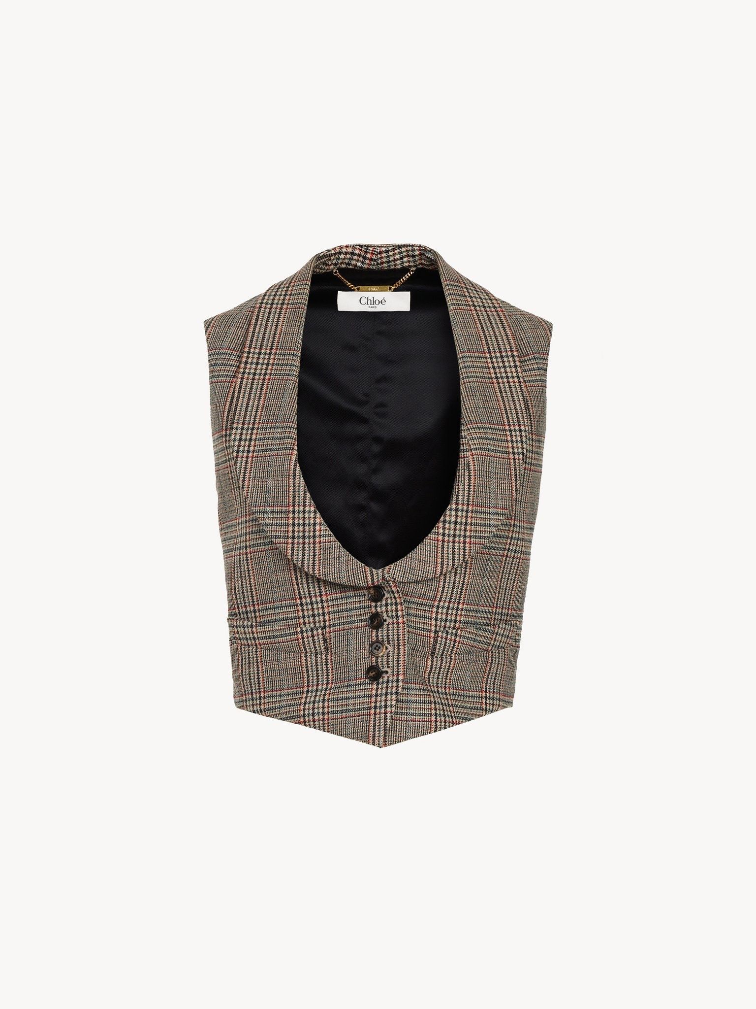 Chloe o1loc1c11125 Tailored Waistcoat in Multicolor Size S / US 4 / IT 40 - 1 Thumbnail