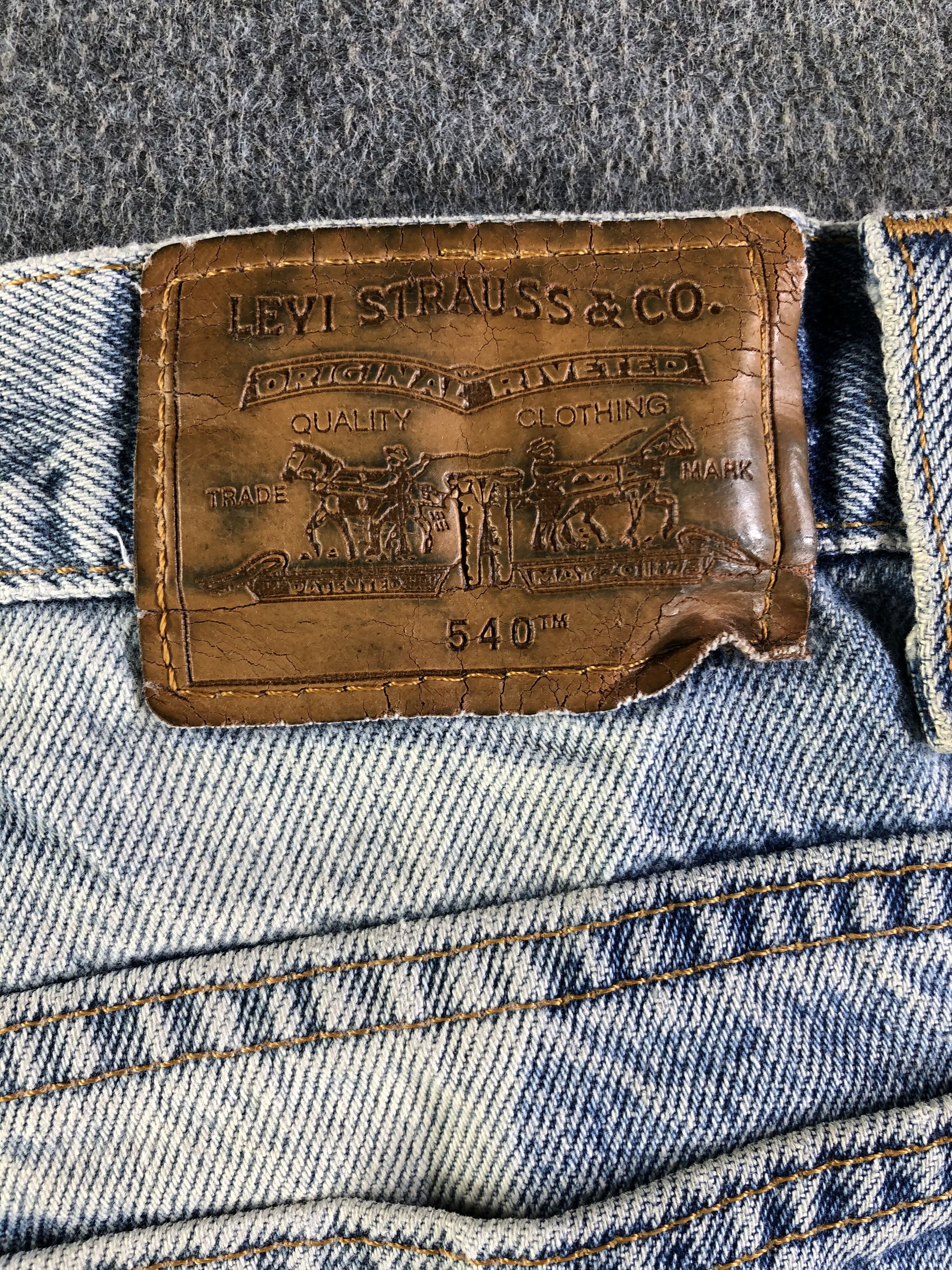 Levi's Vintage 90s Blue Wash Levis 540 Jeans-J4232 Size US 41 - 5 Thumbnail