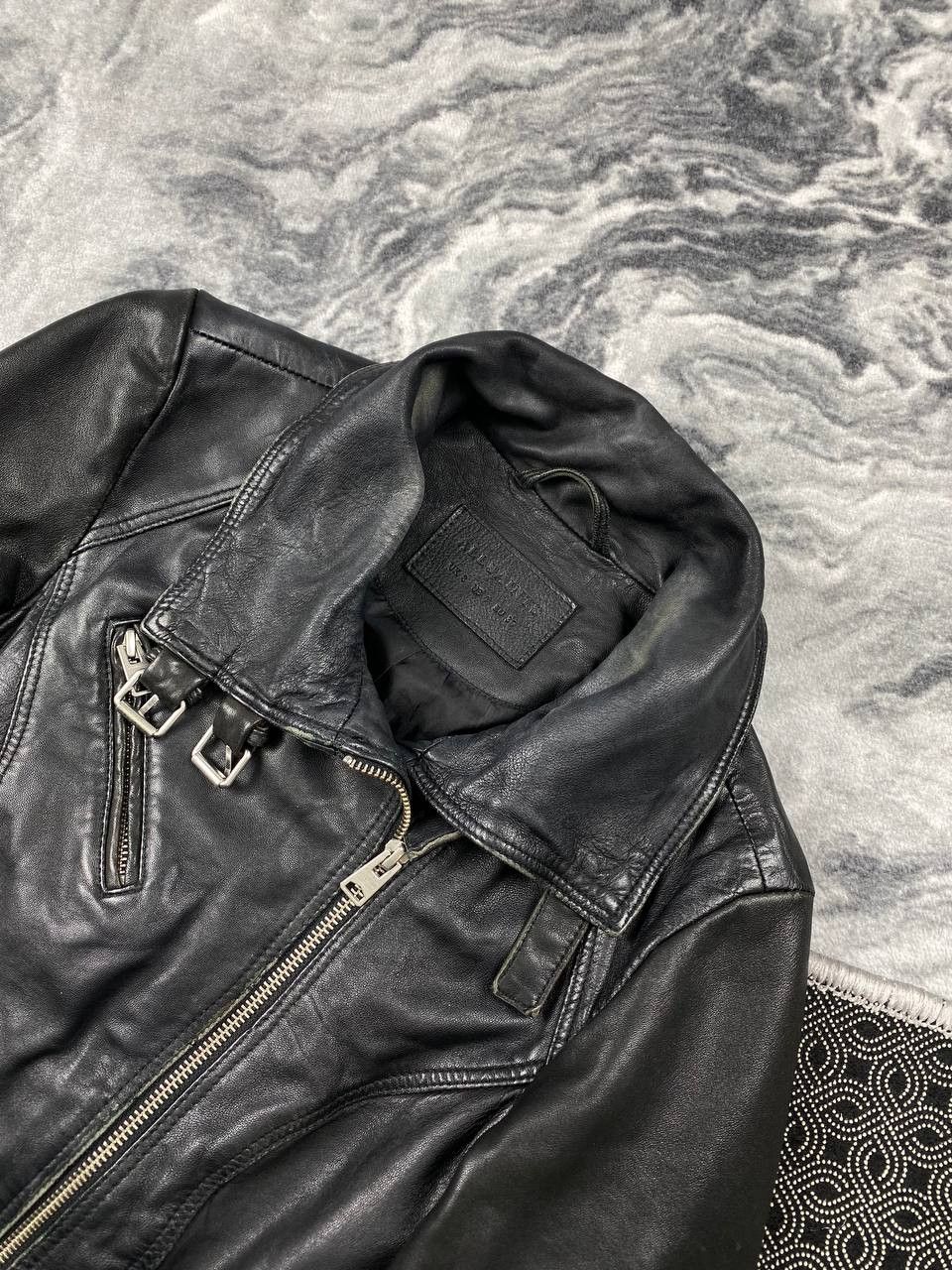 Allsaints AllSaints Belvedere Biker Leather Jacket Size XS / US 0-2 / IT 36-38 - 2 Thumbnail