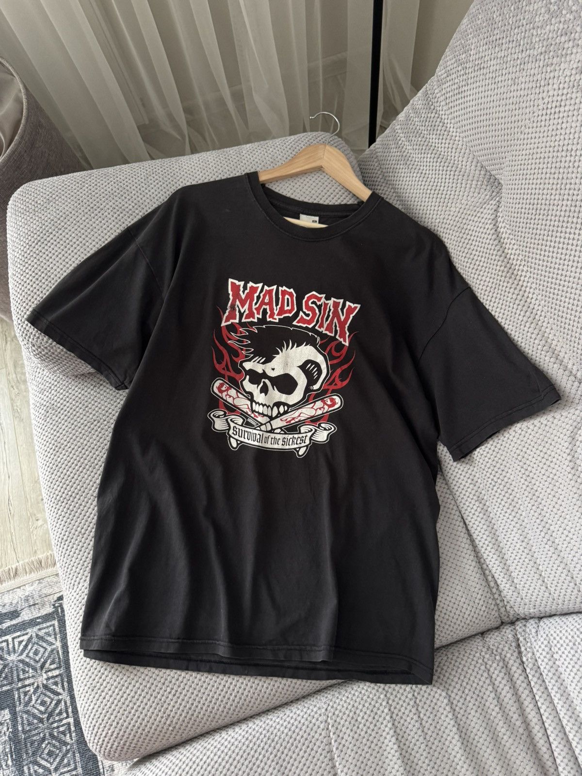 Band Tees Mad Sin Vintage Survival of the Sickets Rock Punk Band Tee Size US XL / EU 56 / 4 - 2 Thumbnail