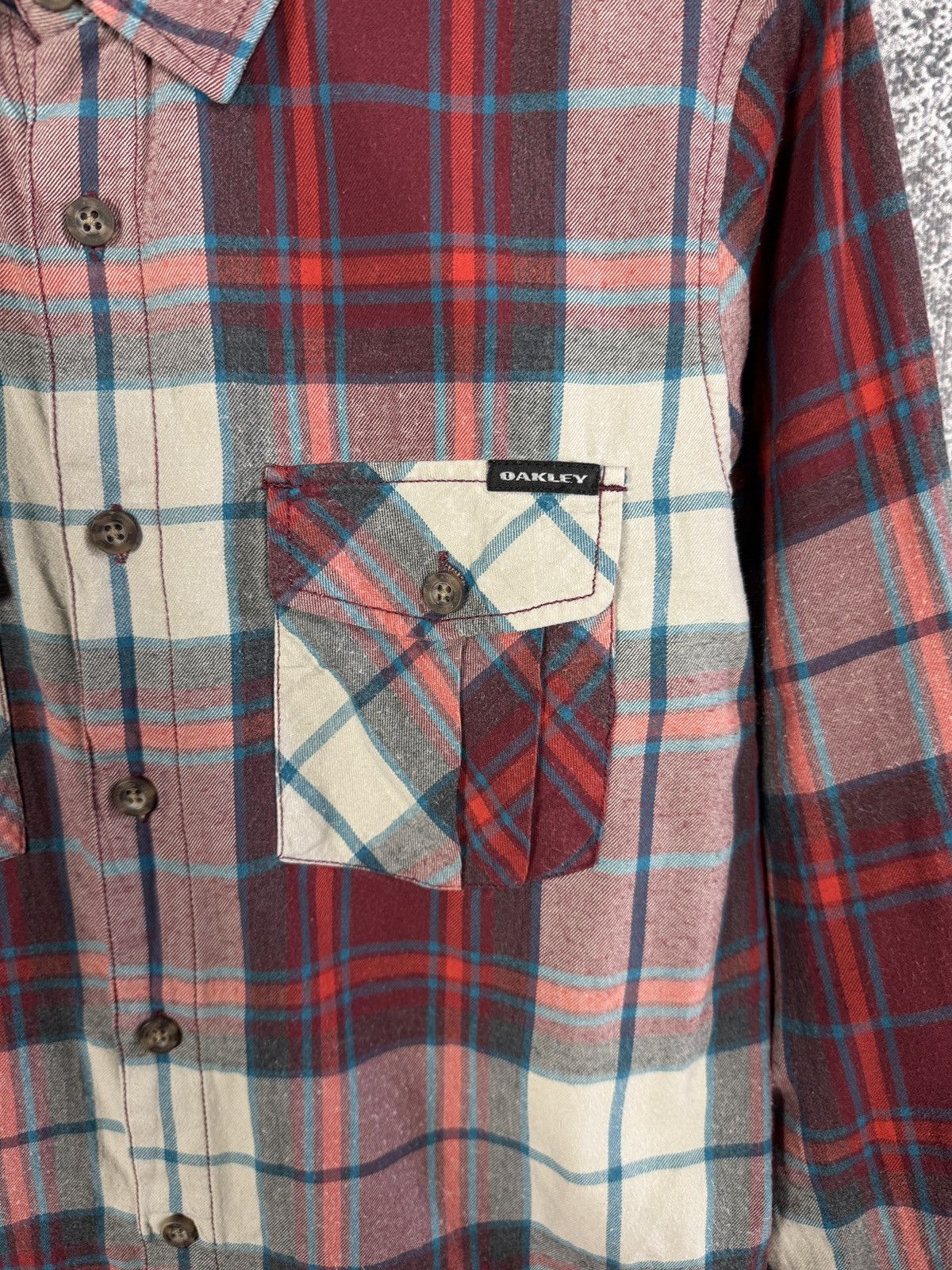 Oakley Vintage Oakley Plaid Flannel Long Sleeve Shirt Button Up S Size US S / EU 44-46 / 1 - 6 Thumbnail