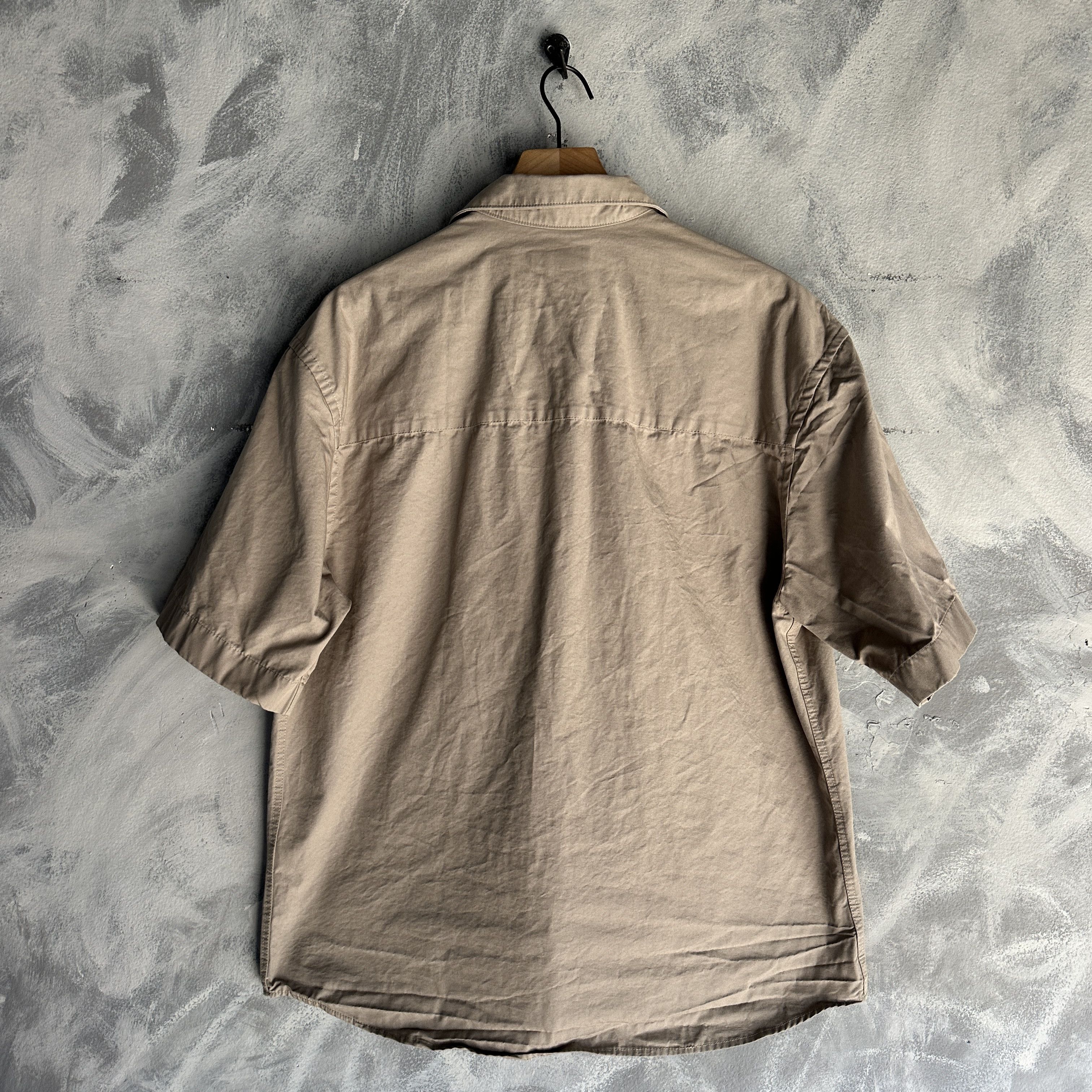 Zara Zara Button Up Shirt Medium Beige Cream Boxy Fit Big Pocket Size US M / EU 48-50 / 2 - 6 Thumbnail