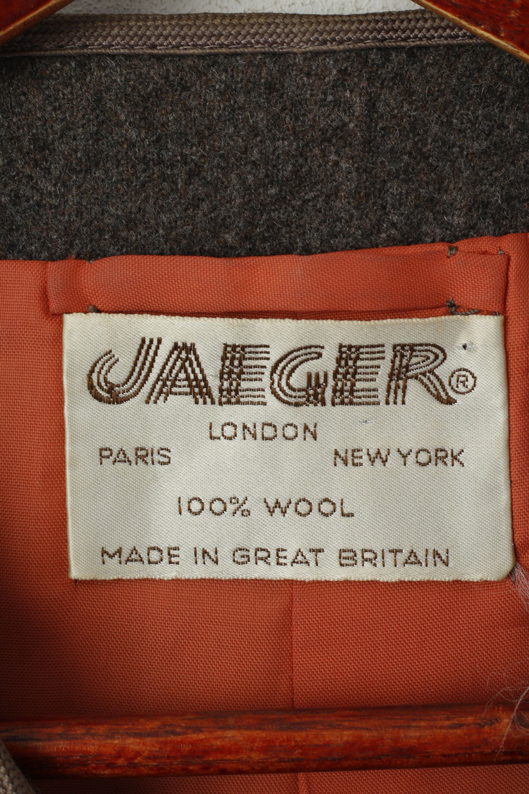 Jaeger Jaeger Women 14 Blazer Grey Wool Vintage Knit 1132 Size M / US 6-8 / IT 42-44 - 4 Thumbnail