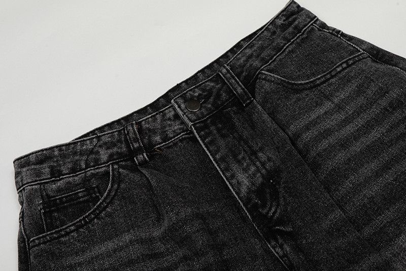 Jean American retro casual edgy wide-leg curved jeans Size US 32 / EU 48 - 3 Thumbnail