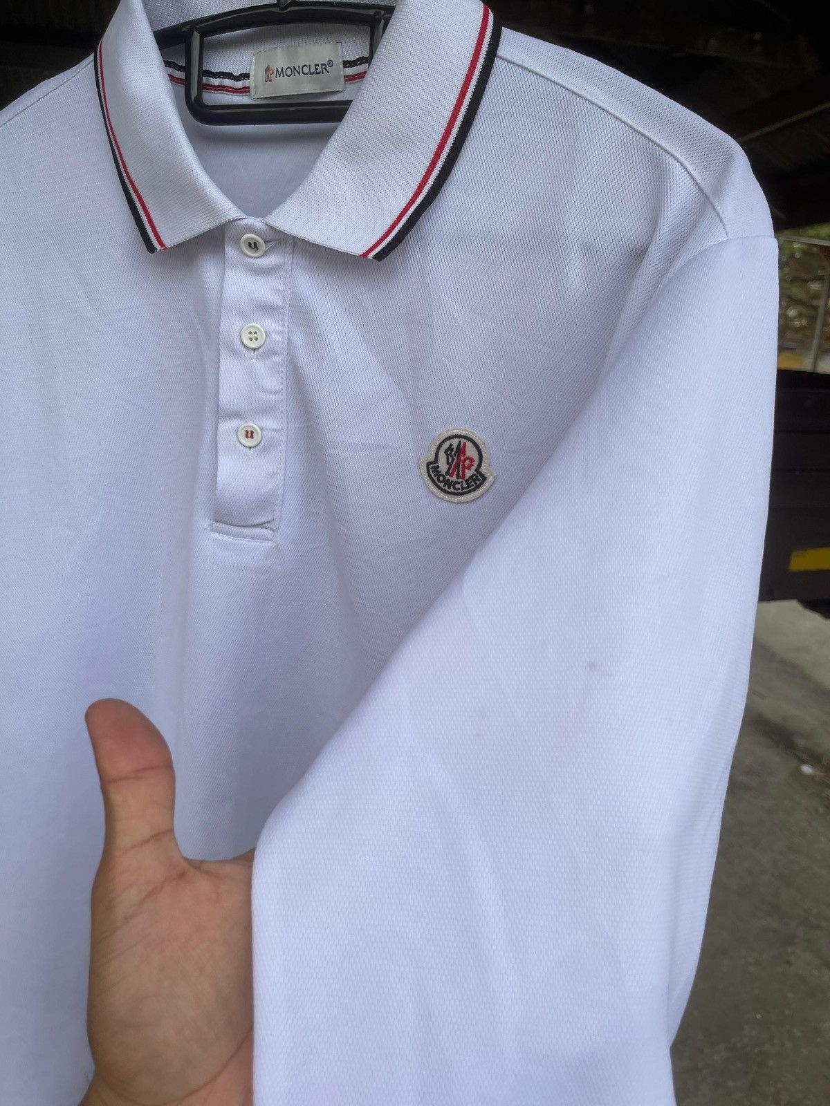 Moncler Moncler Polo Longsleeve Size US L / EU 52-54 / 3 - 4 Thumbnail
