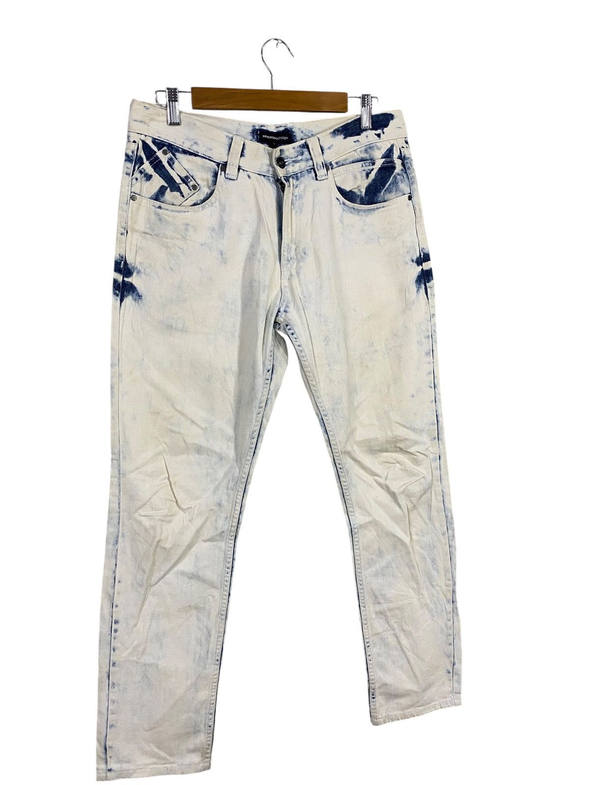 semanticdesign Vintage semantic design acid wash denim very rare Size US 32 / EU 48 - 3 Thumbnail