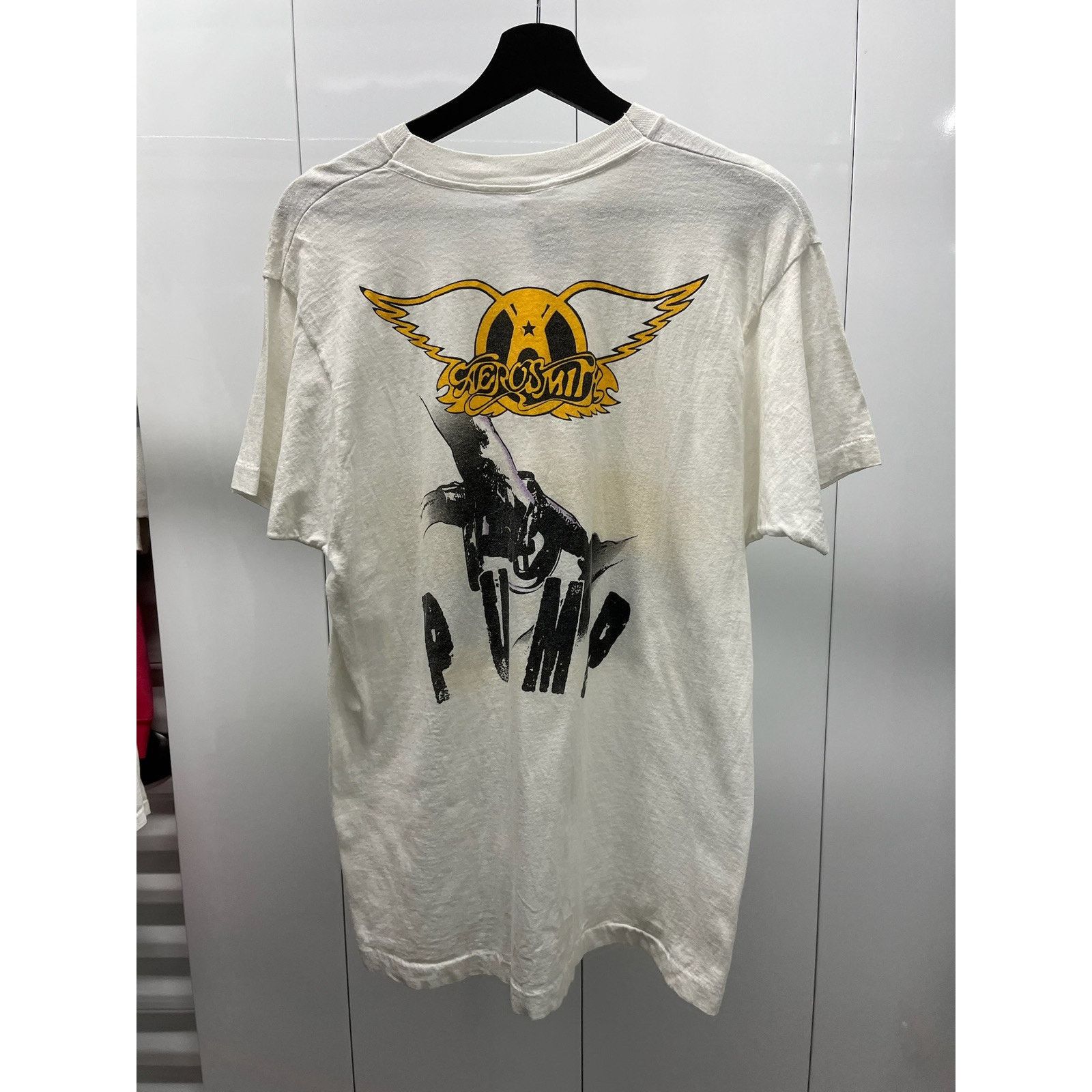 Vintage 1989 Aerosmith Pump Vintage Tour Band Rock T-Shirt Size L Size US L / EU 52-54 / 3 - 2 Thumbnail
