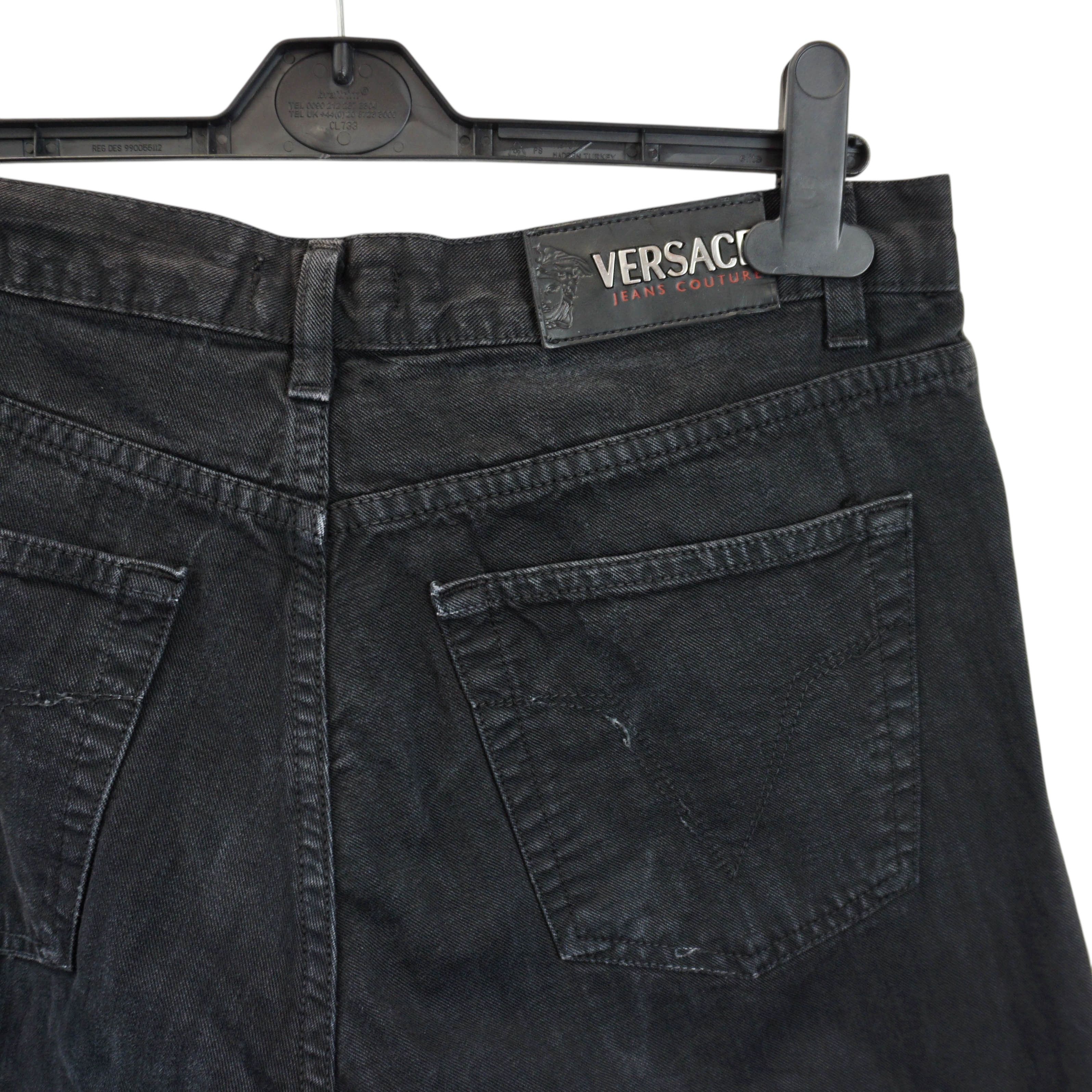 Versace Jeans Couture Archive Black Jeans Size US 32 / EU 48 - 3 Thumbnail