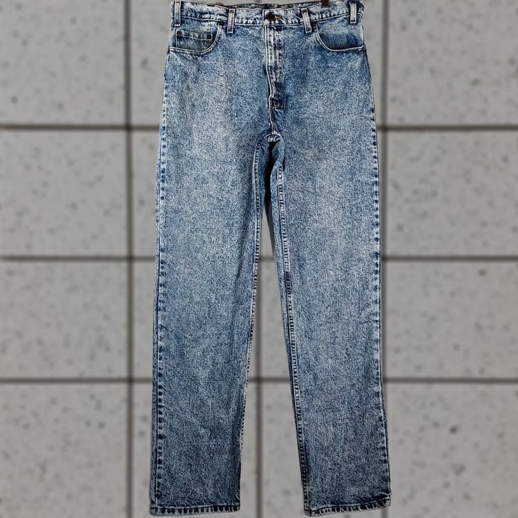 Levi's VINTAGE Levi’s 540 Jeans W38 L34 Men’s Denim 100% Cotton USA Made Acid Wash Blue Straight 5-Pocket Mens Size US 38 / EU 54 - 1 Thumbnail