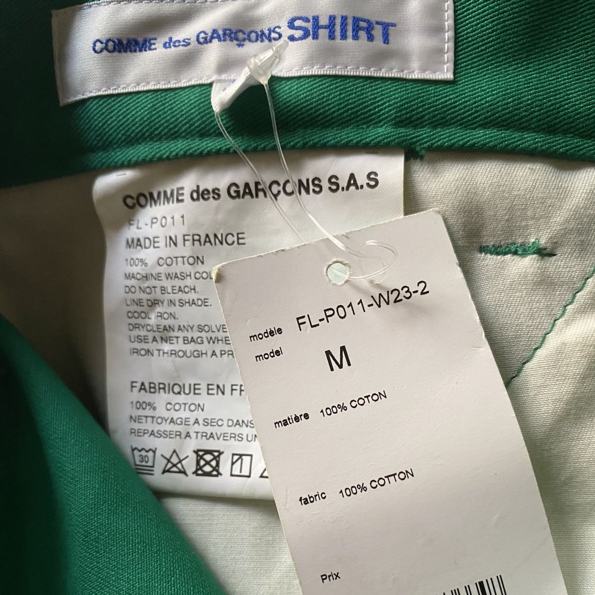 Comme des Garcons × Comme des Garcons SHIRT NWT Fall 2023 Green Patch Work Pants Size US 34 / EU 50 - 7 Thumbnail