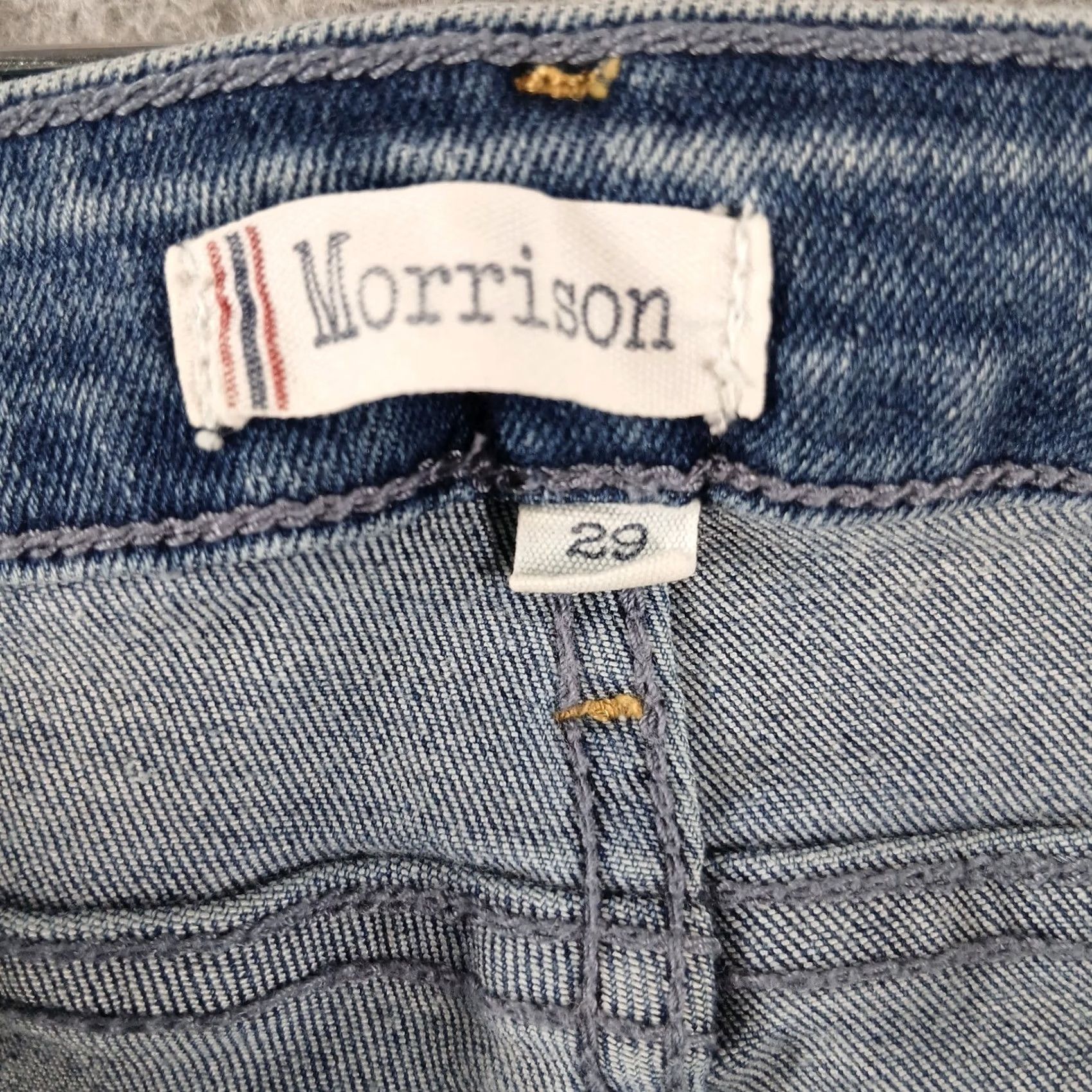 Vintage Morrison Jeans Bootcut Medium Wash High Rise 29 32in Inseam 5-Pocket Denim Women Boys? Size 29" - 4 Thumbnail