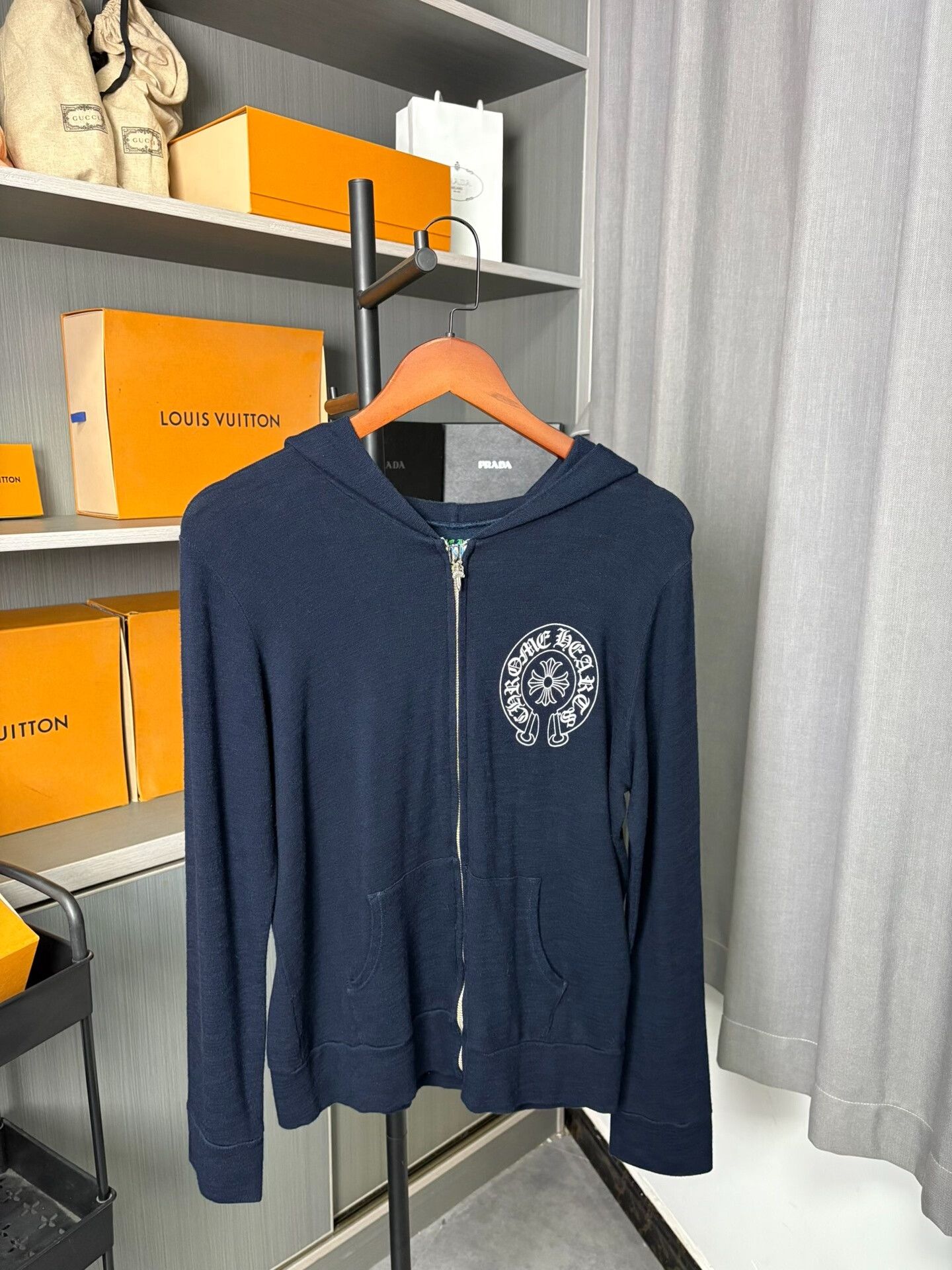 Chrome Hearts Chrome Hearts Blue Hoodie M Men Size US M / EU 48-50 / 2 - 1 Thumbnail
