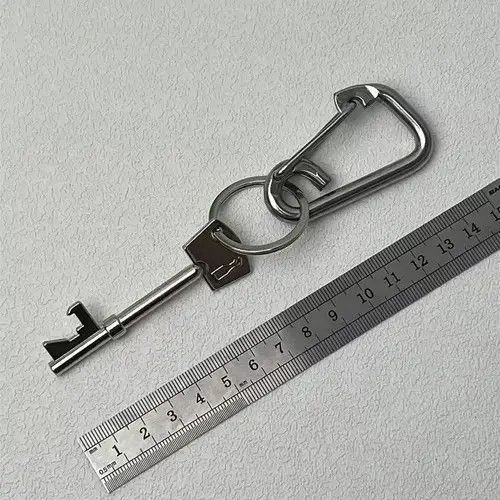Jewelry Carabiner Keychain With Bottle Opener Size ONE SIZE - 5 Thumbnail