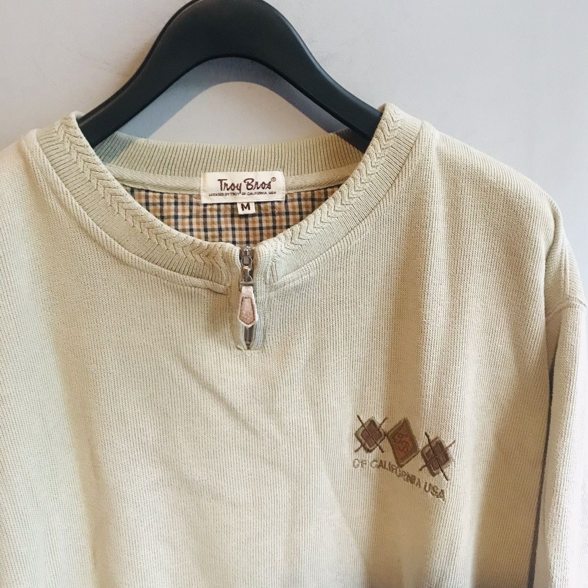 Vintage Vintage Troy Bros Quarter Zip Sweatshirt Size US M / EU 48-50 / 2 - 3 Thumbnail