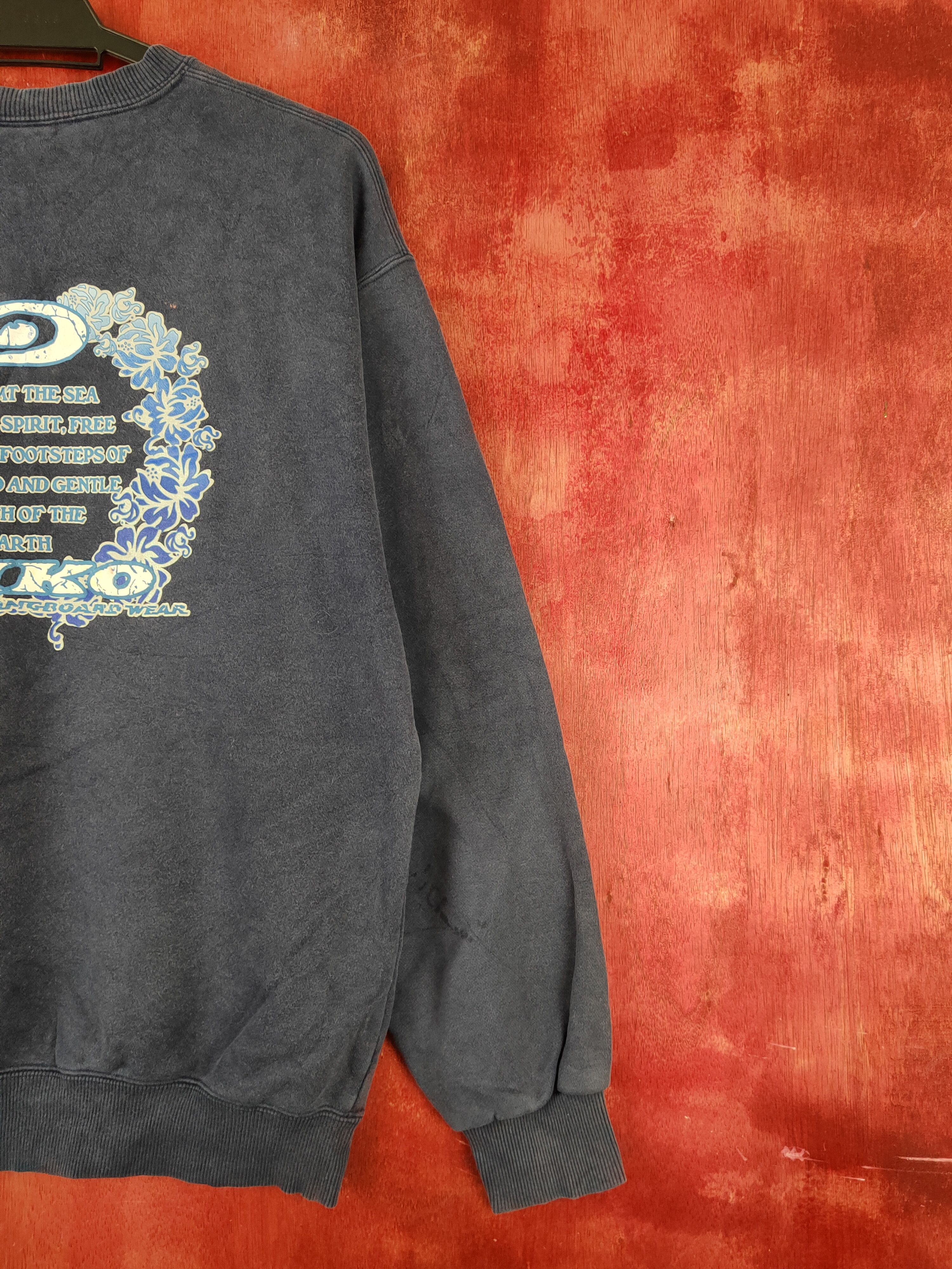 Japanese Brand × Vintage Piko vintage Dark Blue Faded Sweatshirts #S2288 Size US L / EU 52-54 / 3 - 3 Thumbnail
