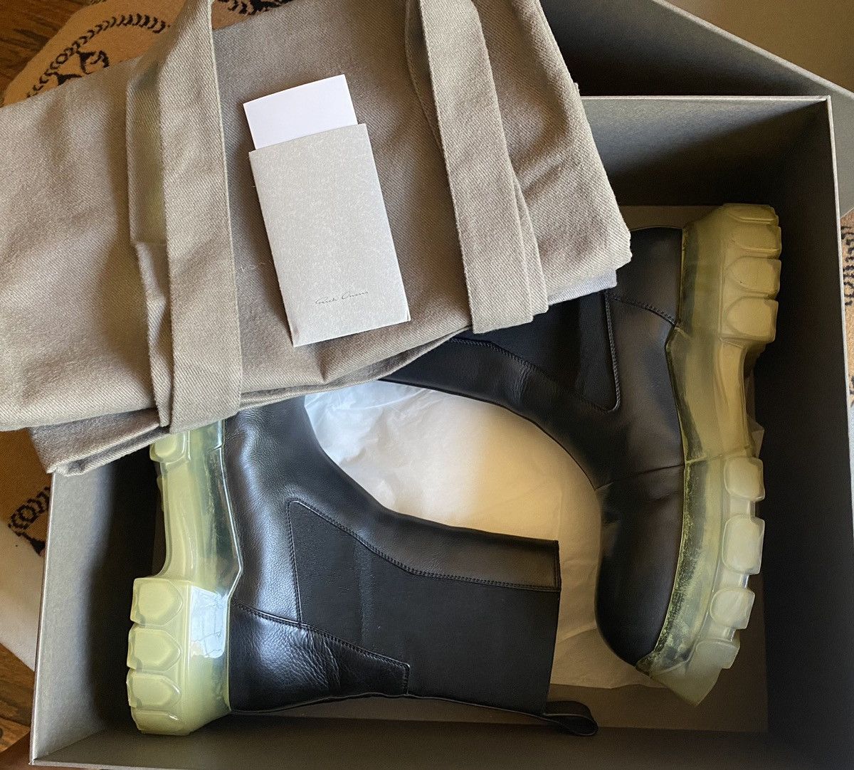 Rick Owens Rick Owens Bozo Tracker clear sole boots Size US 7.5 / EU 40-41 - 9 Thumbnail