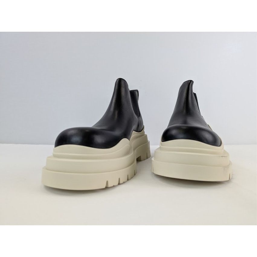 Bottega Veneta o1rshd1 Tire Chelsea Boots in Black / Sea Salt Size US 10 / EU 43 - 7 Thumbnail