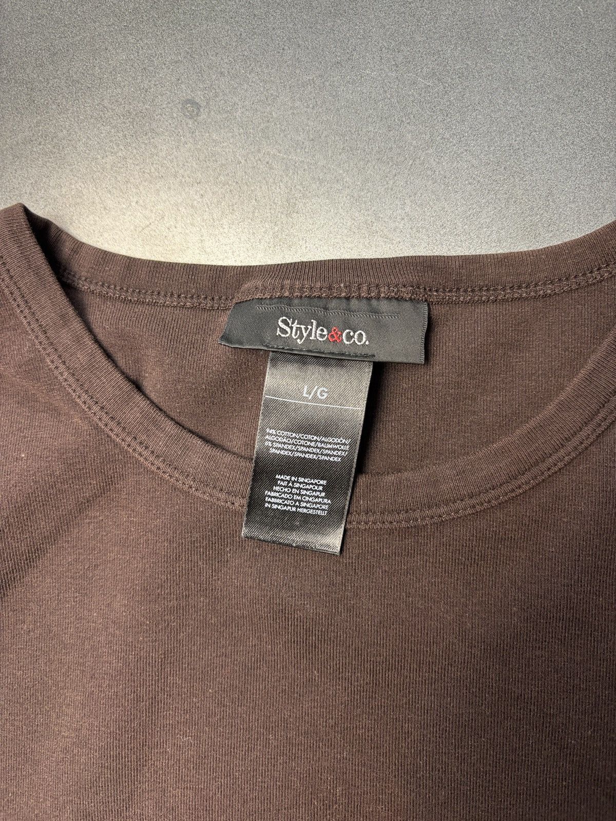 Style & Co × Vintage 2000s Vintage Longsleeve Shirt Stretch Womens Size L / US 10 / IT 46 - 3 Thumbnail