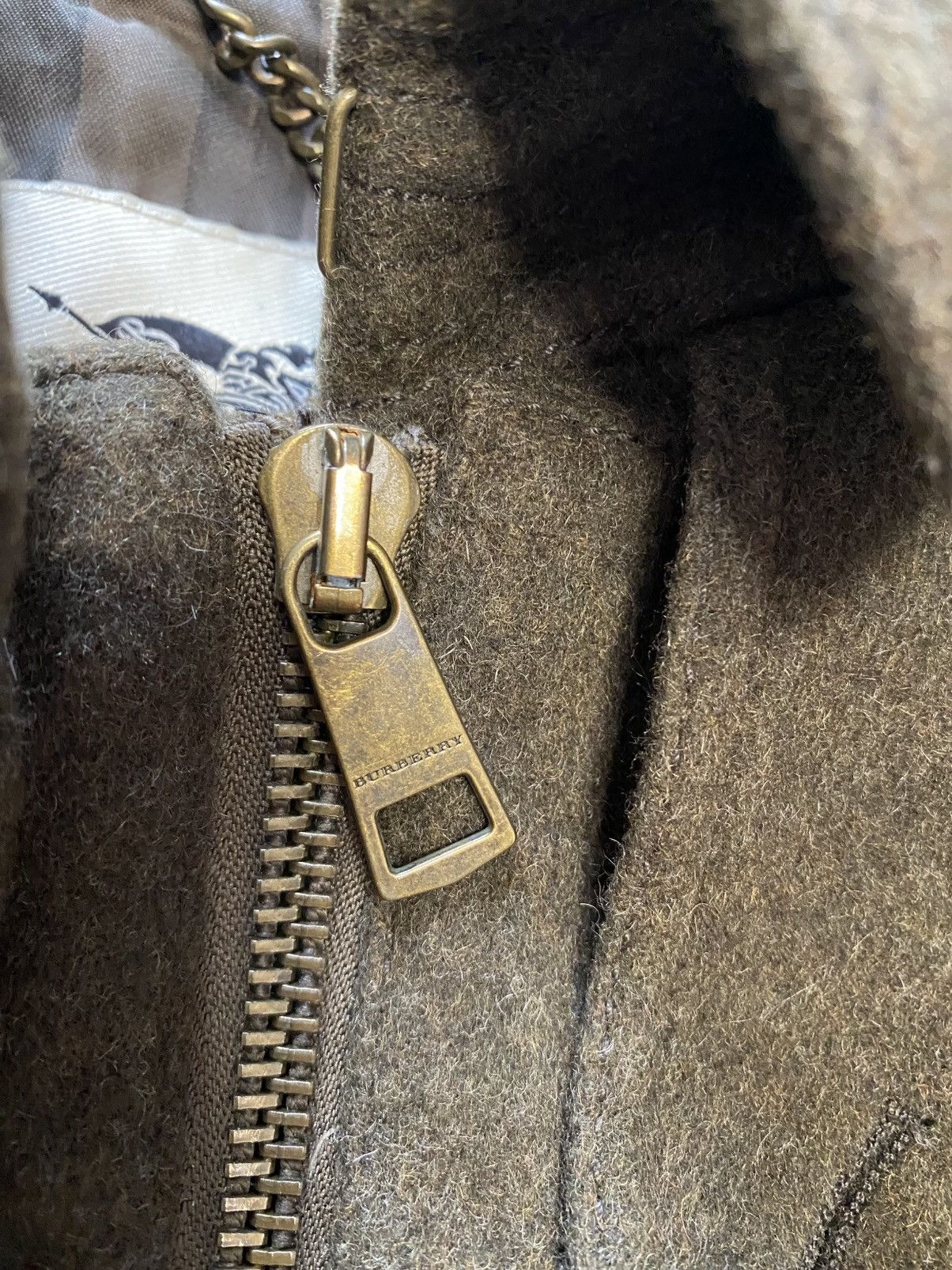 Burberry Burberry London Khaki Wool & Cashmere Trench Coat Size XS / US 0-2 / IT 36-38 - 8 Thumbnail