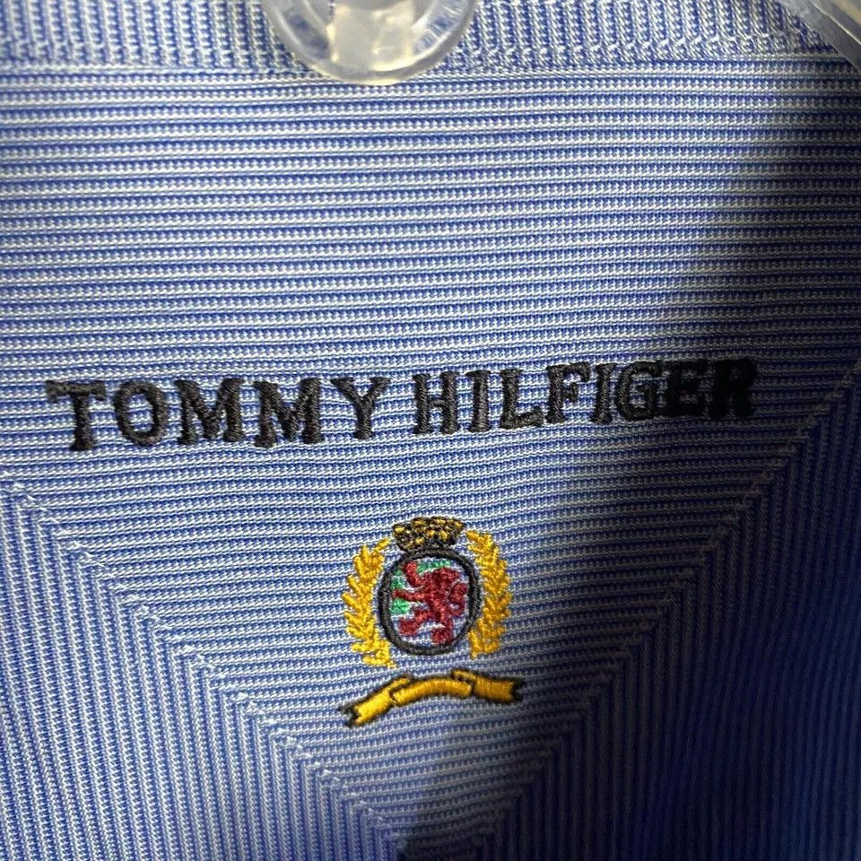 Tommy Hilfiger Tommy Hilfiger Button Up Shirt Men's 17 Adults Long Sleeve Size US L / EU 52-54 / 3 - 3 Thumbnail