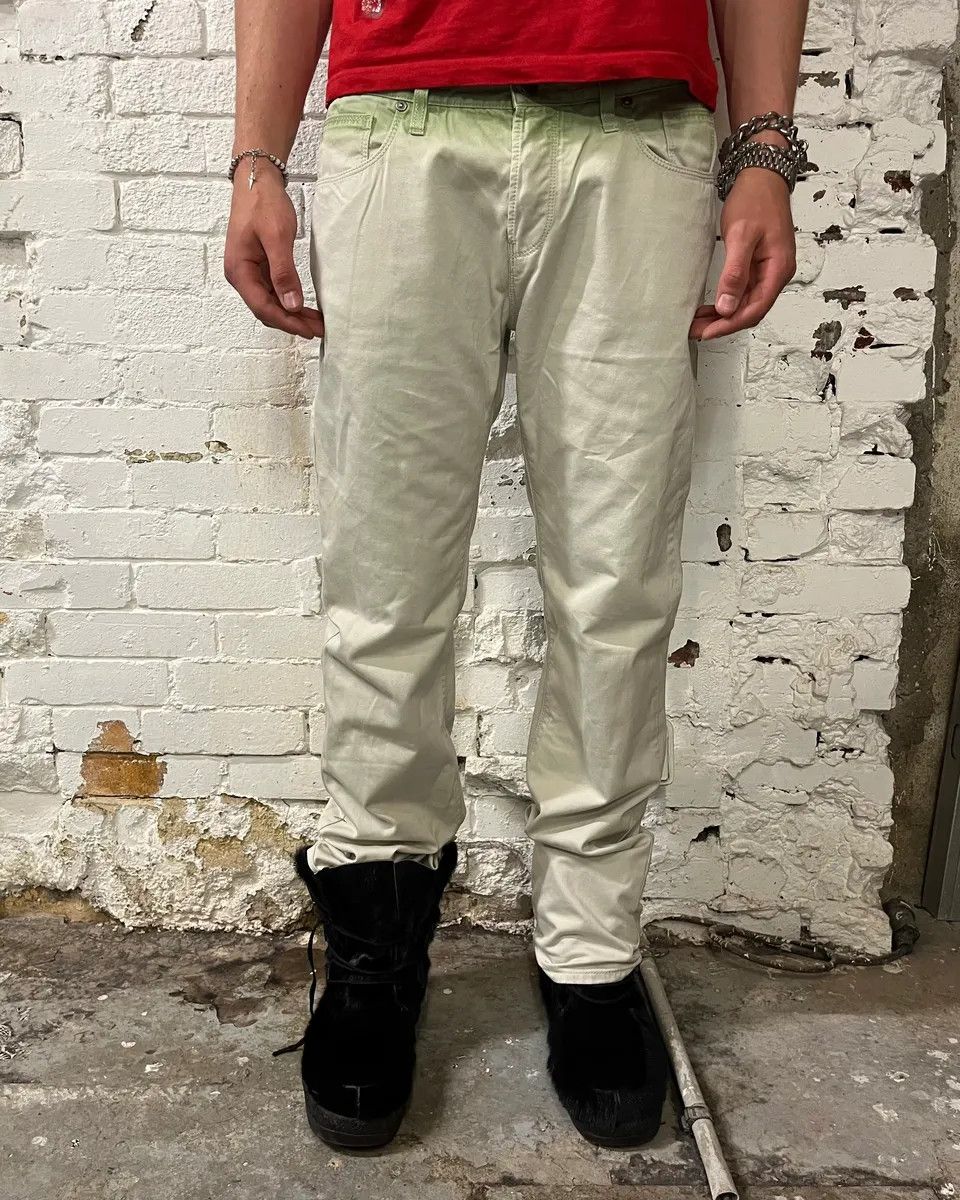 Gucci SS2009 Gucci Gradient White & Green Pants Size 28" / US 6 / IT 42 - 3 Thumbnail