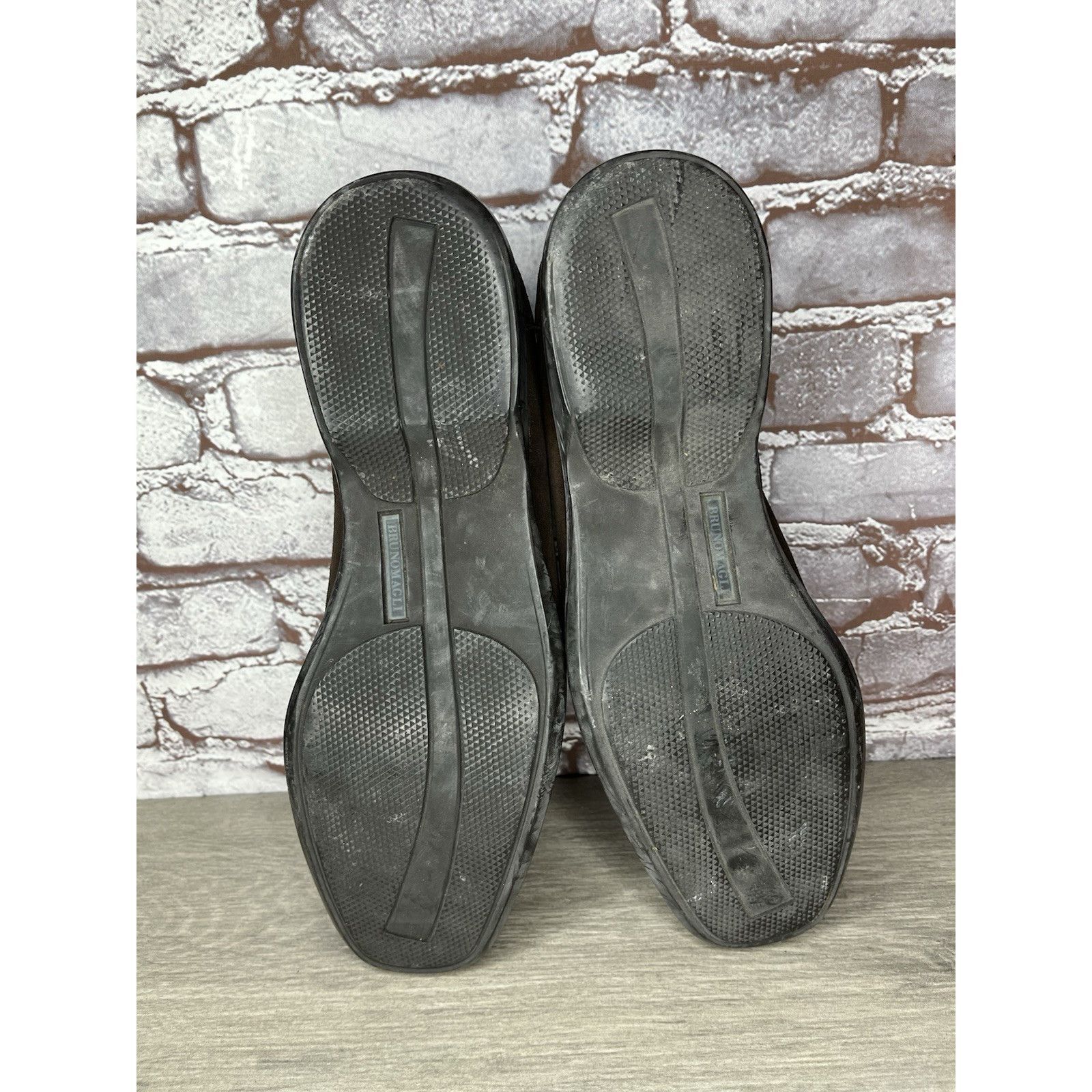 Bruno Magli Bruno Magli Brown Suede Leather Loafers Slip On Dress Shoes Size US 11.5 / EU 44-45 - 20 Thumbnail