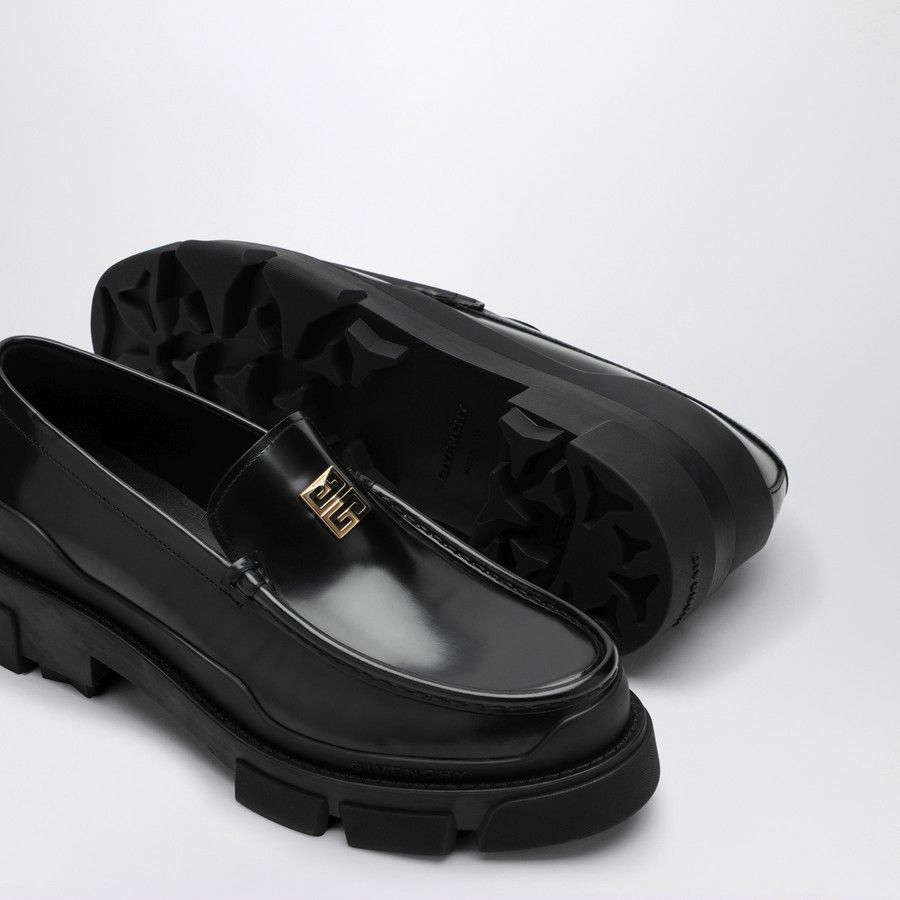 Givenchy o1d2blof0824 Leather Loafer Logo in Black Size US 9 / IT 39 - 5 Thumbnail