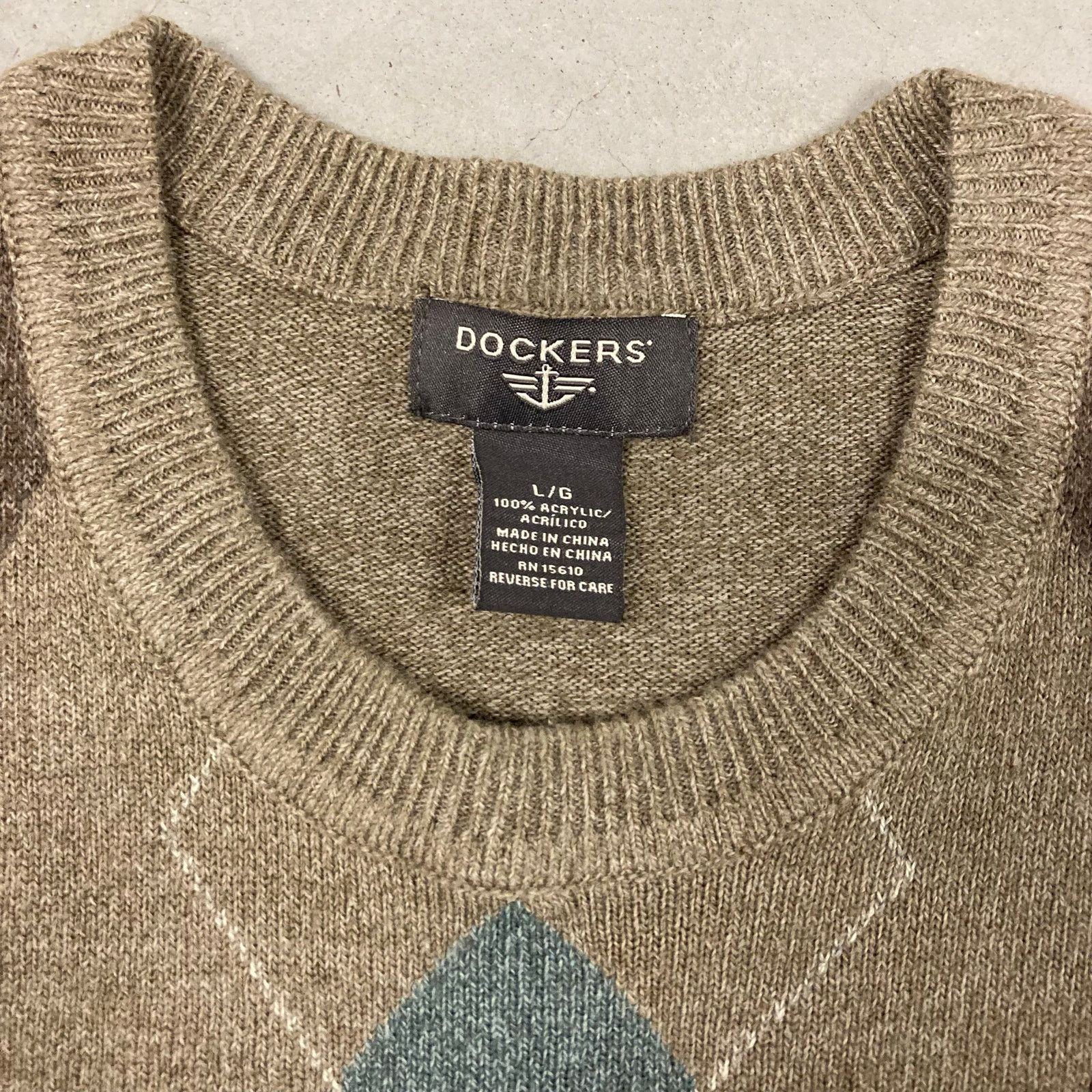 Dockers × Vintage vintage y2k dockers patterned sweater Size US L / EU 52-54 / 3 - 4 Thumbnail