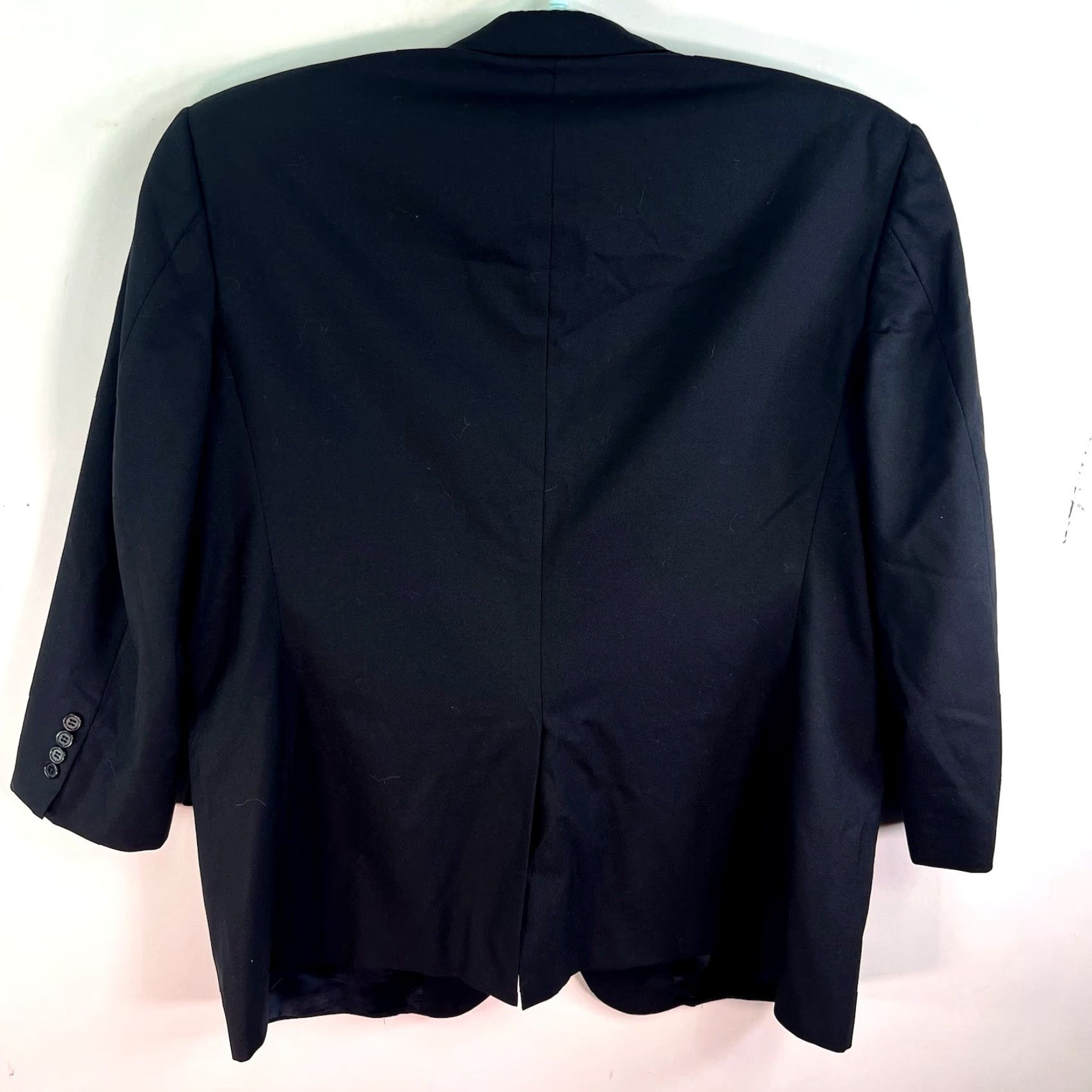 Brooks Brothers Brooks Brothers 100% Wool Tuxedo Blazer Men’s Size 46 Blue Solid 2-Piece Classic USA Size 46R - 6 Thumbnail
