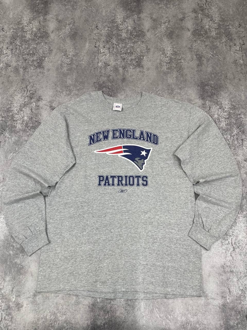 Reebok Reebok New England Patriots Men Sweatshirt Crewneck Grey Size US L / EU 52-54 / 3 - 1 Thumbnail