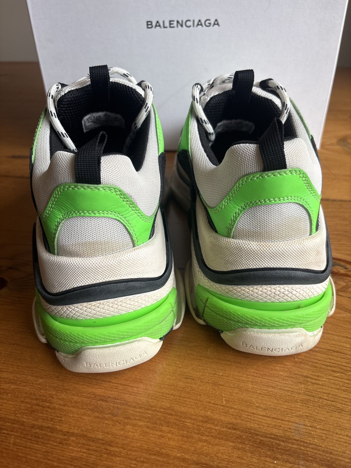Balenciaga Balenciaga Triple S Green-Black Men's Sneakers Size 41/US 8 Size US 8 / EU 41 - 4 Thumbnail