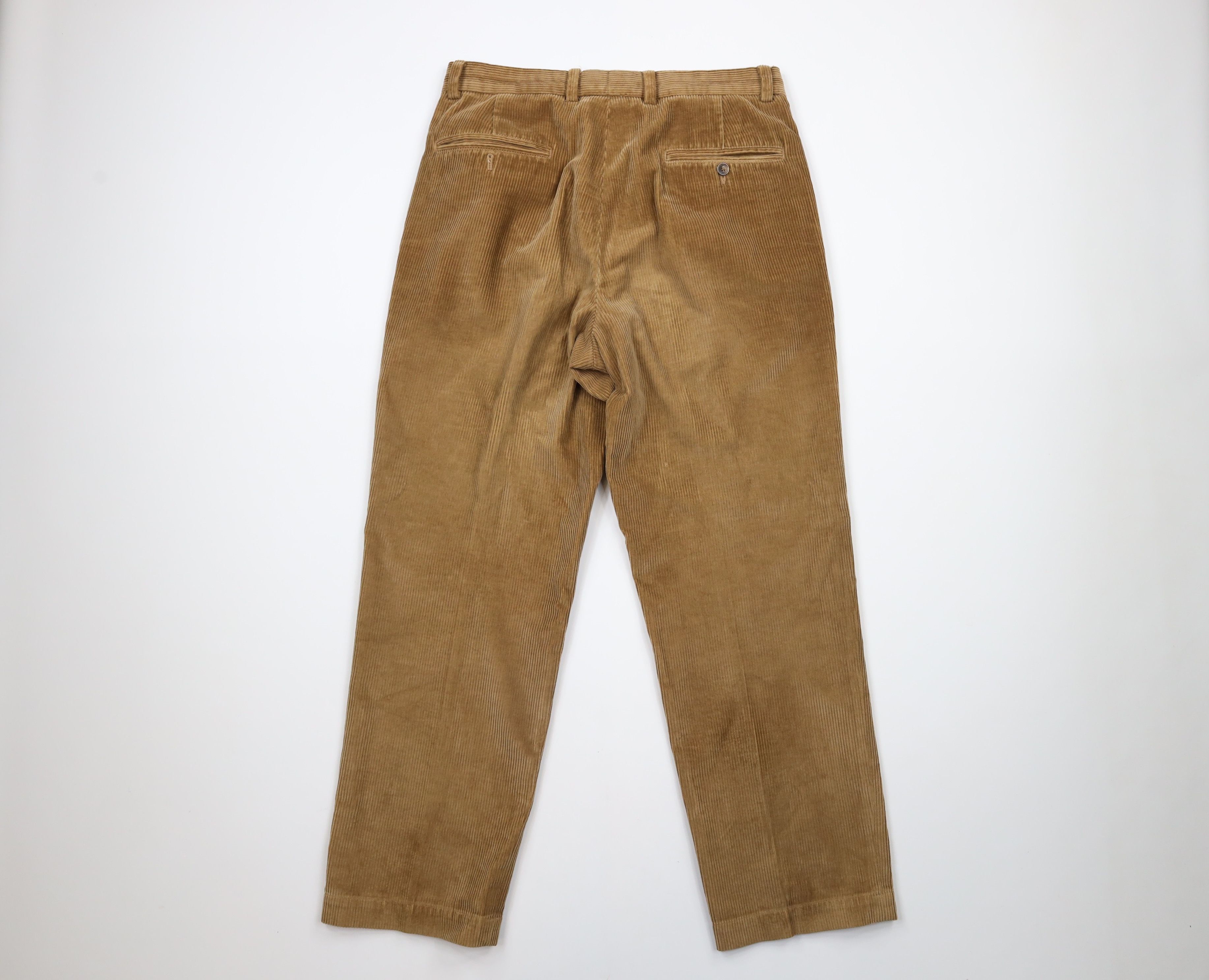 Brooks Brothers × Vintage Vintage Brooks Brothers Front Hudson Corduroy Pants Brown Size 32 - 9 Thumbnail
