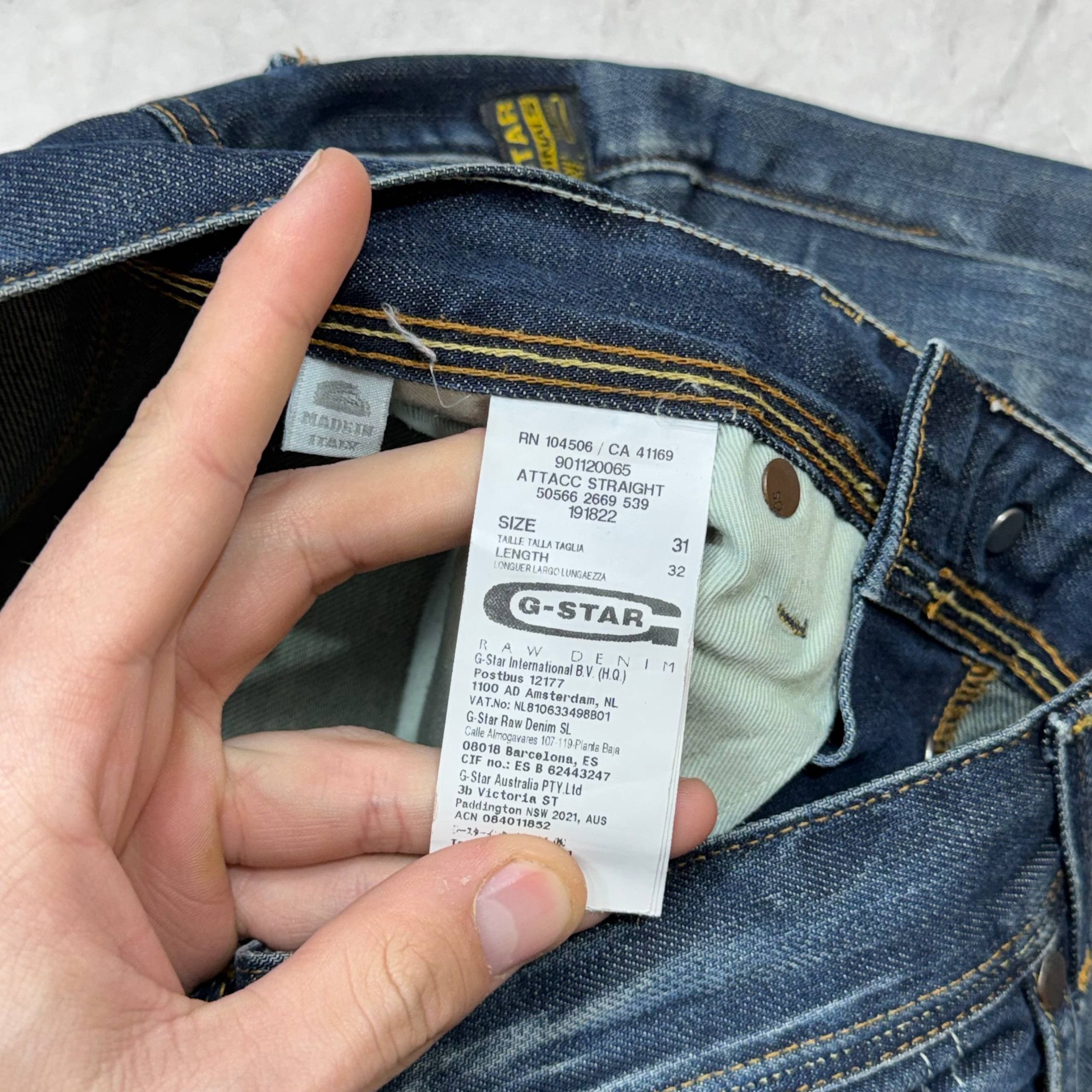 G-Star Vintage Baggy G-STAR Raw Jeans Short Mens Size 31x32 Size US 33 - 8 Thumbnail