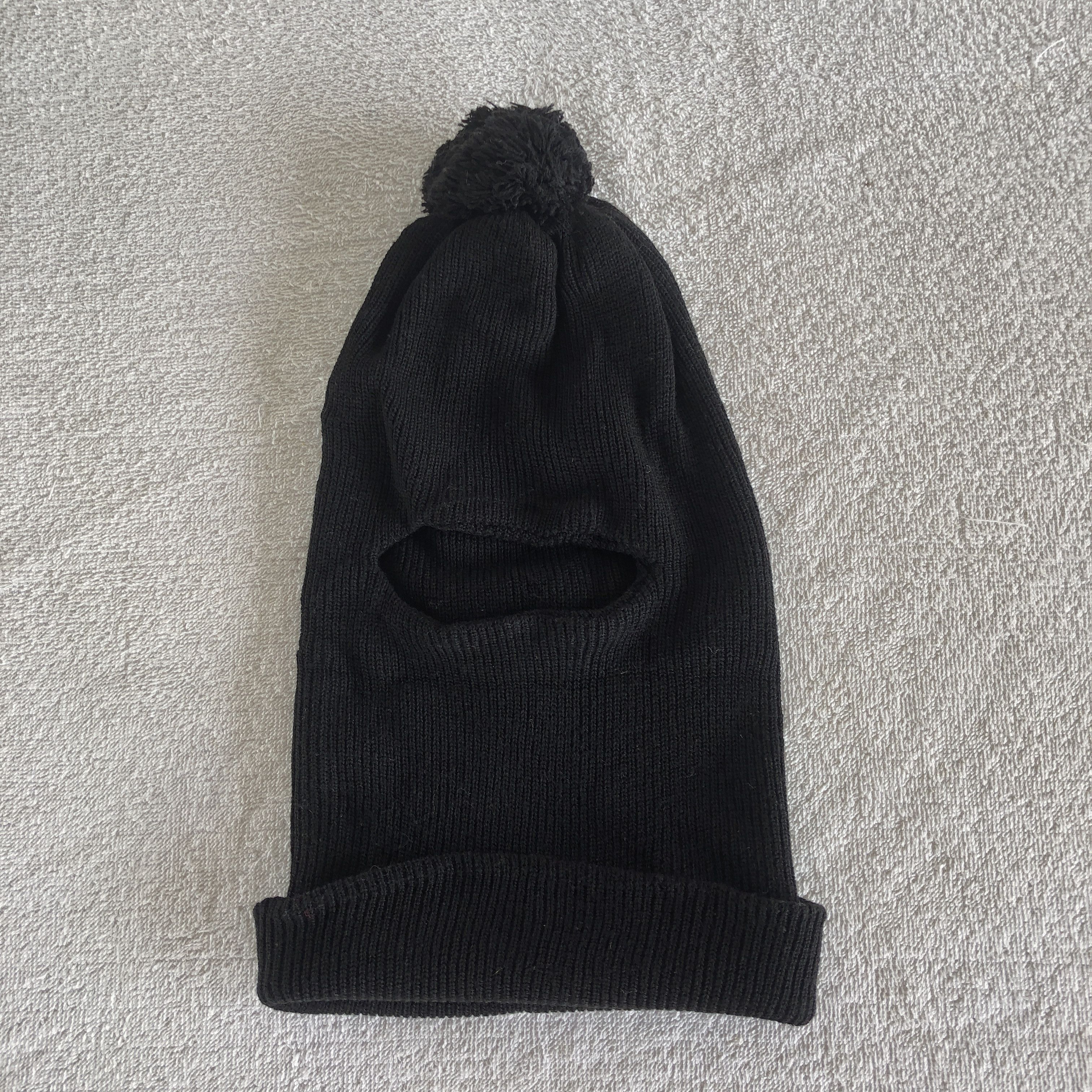 Japanese Brand Vintage Y2K Balanclava Beanie Pom Pom Knit Snow Caps Hats Size ONE SIZE - 5 Thumbnail