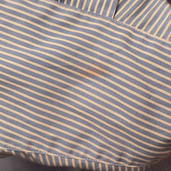Polo Ralph Lauren Vintage Polo Ralph Lauren Blue Striped Shirt Size 17 34/35 Size US XL / EU 56 / 4 - 4 Thumbnail