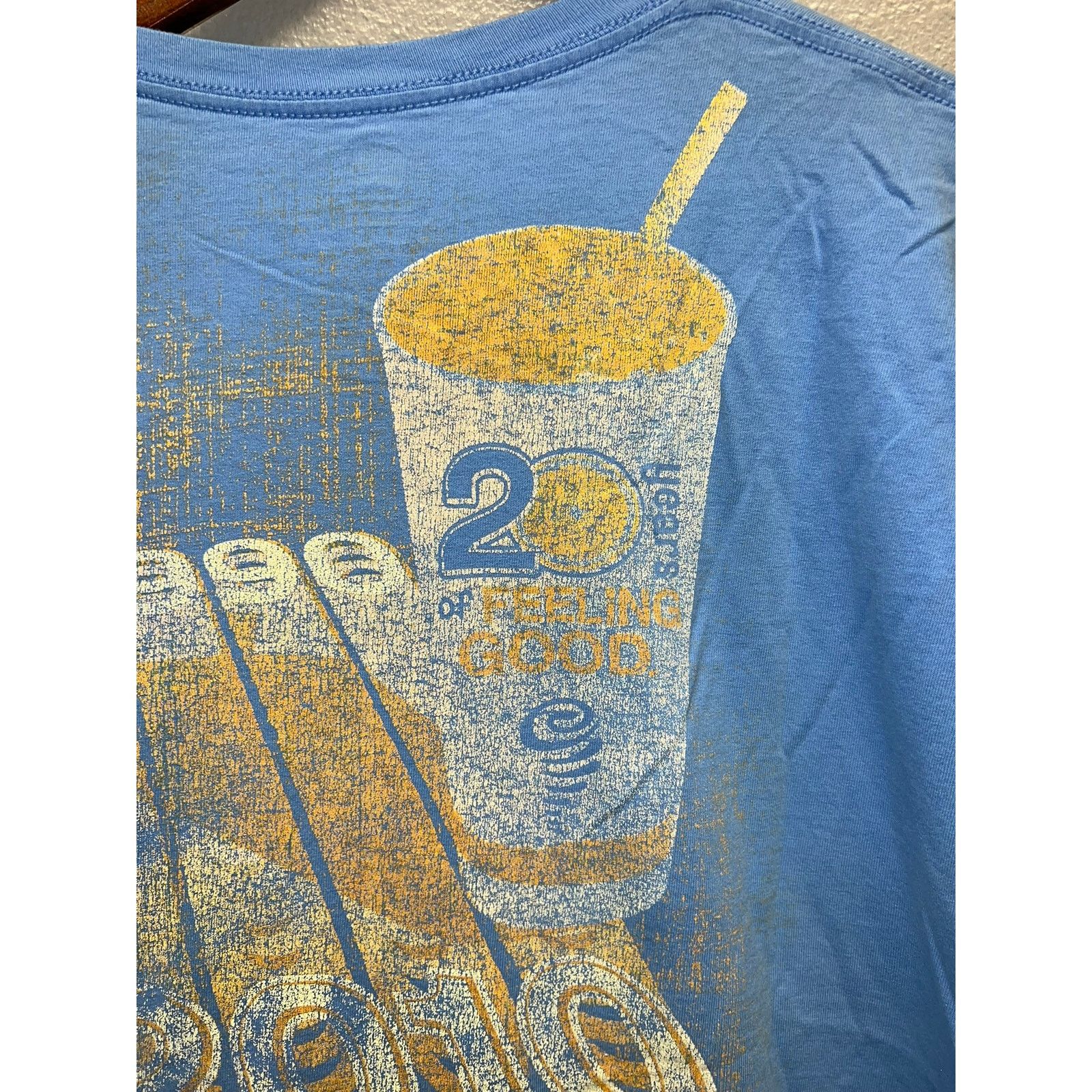Hanes Jamba Juice Shirt 20th Anniversary Good Drink Faded Tee 2XL Size US XXL / EU 58 / 5 - 7 Thumbnail