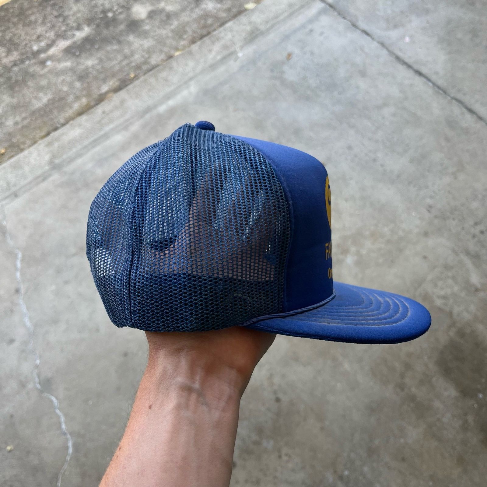 Vintage VINTAGE FRANZ TRUCKER HAT BLUE AMAPRO 80S 90S Size ONE SIZE - 3 Thumbnail