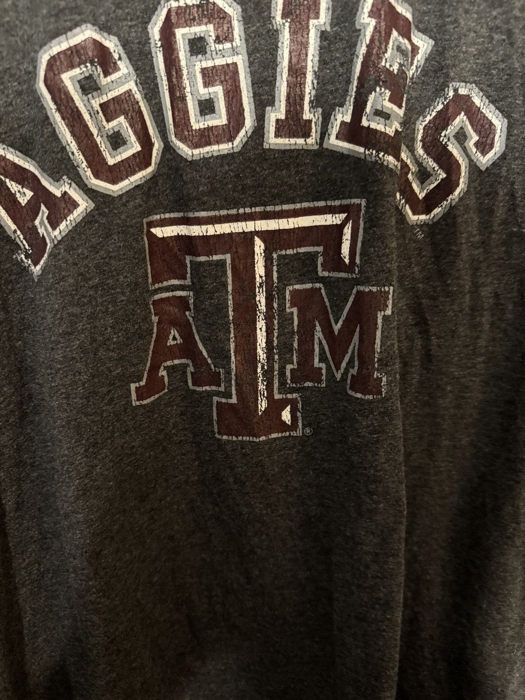 NCAA Texas A&M Aggies Tee Shirt Gray NCAA Logo E5 Men's Size L Size US L / EU 52-54 / 3 - 3 Thumbnail