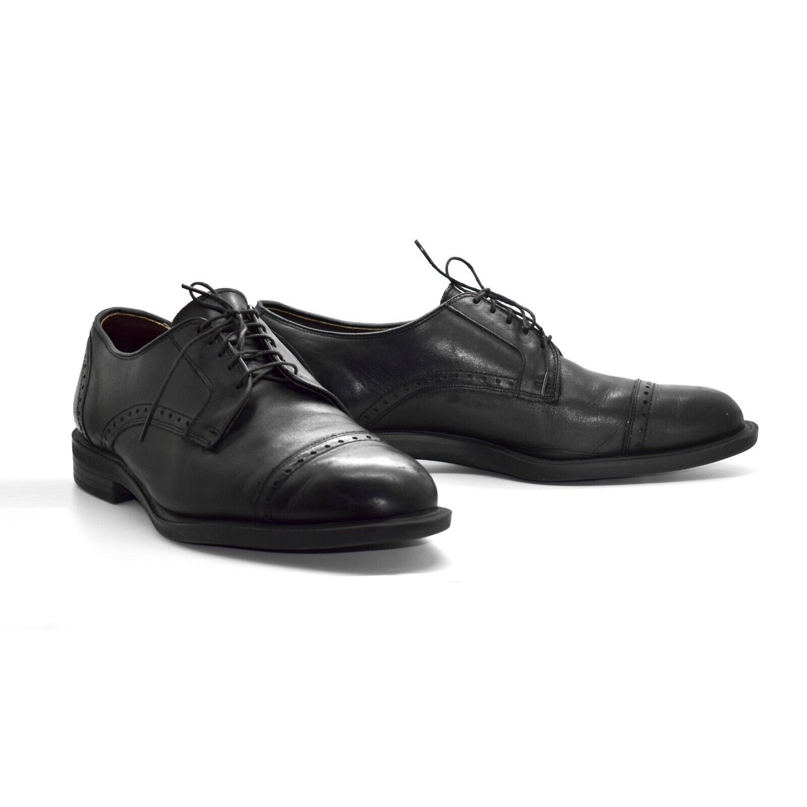 Allen Edmonds Black Leather Cap Toe Comfort Oxfords Size 14 D Shoes, Men's