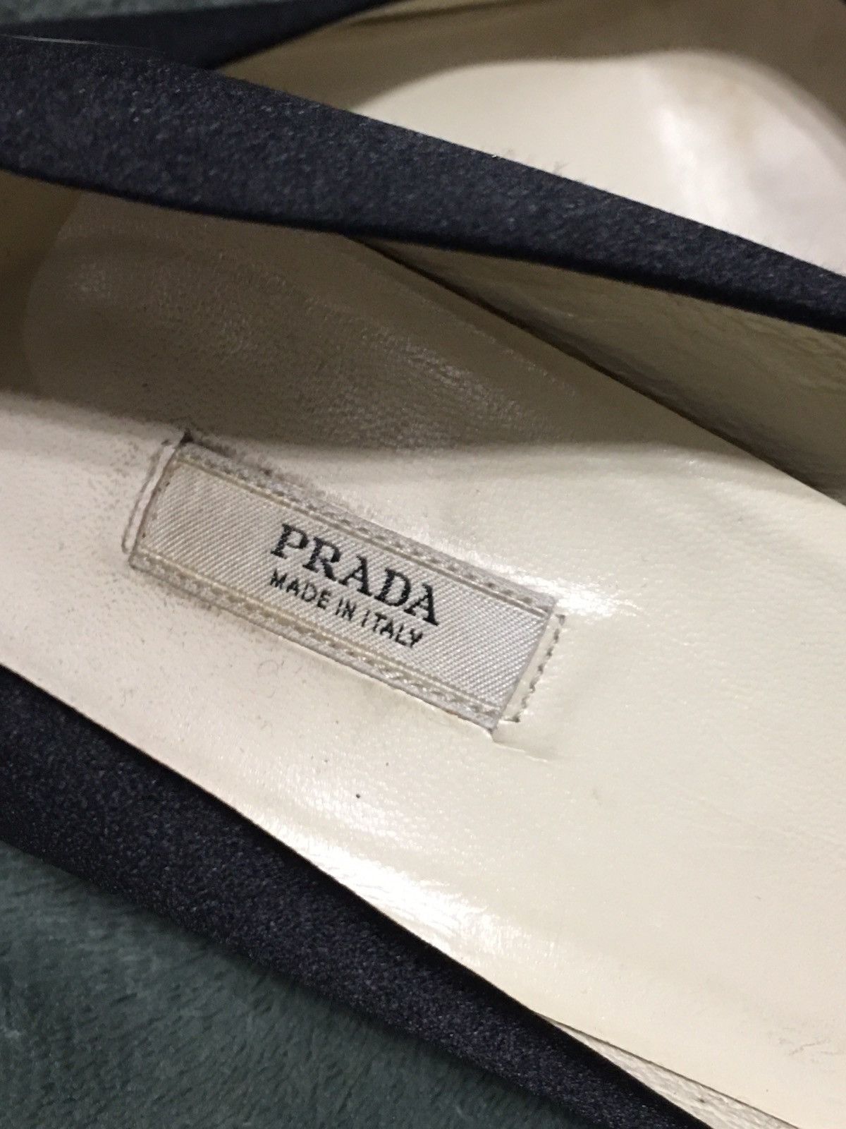 Prada PRADA Black Satin Kitten Heels Evening Shoe EU 38.5 Size US 8.5 / IT 38.5 - 12 Thumbnail