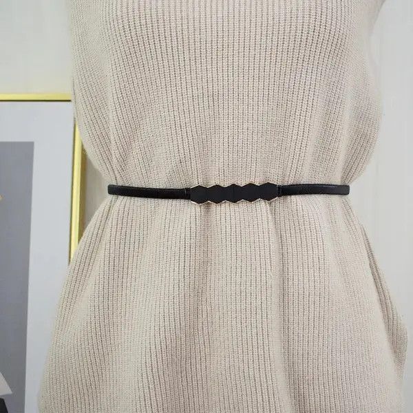 Vintage Y2k Black Elastic Belt Size ONE SIZE - 1 Thumbnail