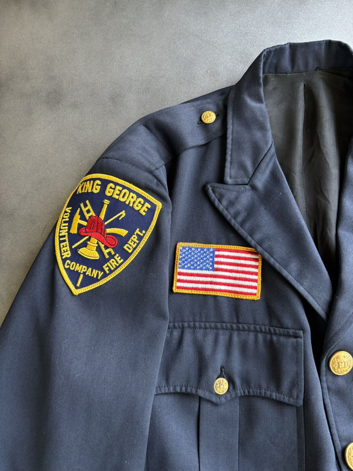 Vintage Vintage Firefighter Jacket Capitol Uniforms Cropped Blazer Size 44R - 8 Thumbnail